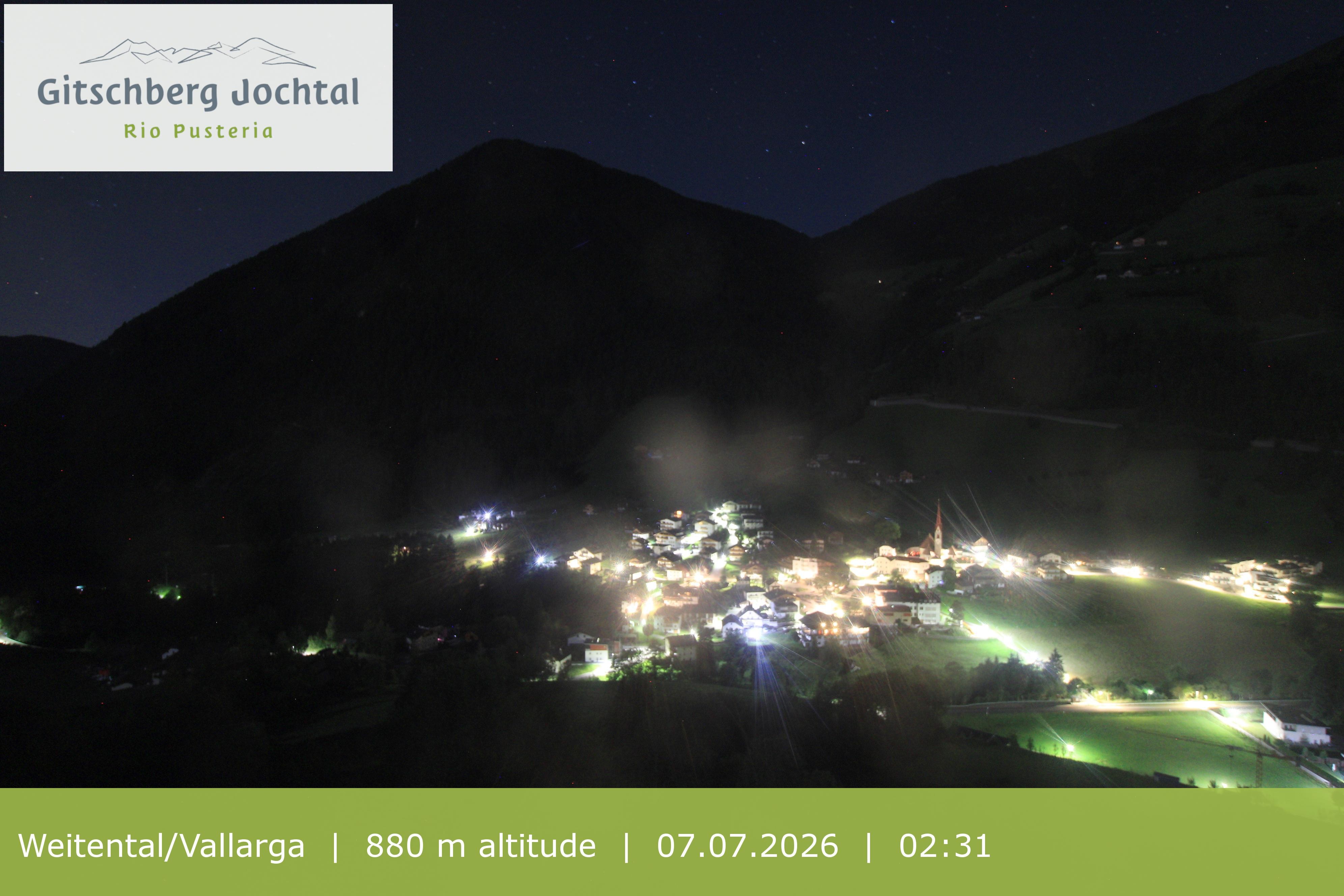 Archiv Foto Webcam Blick auf Weitental vom Gitschberg