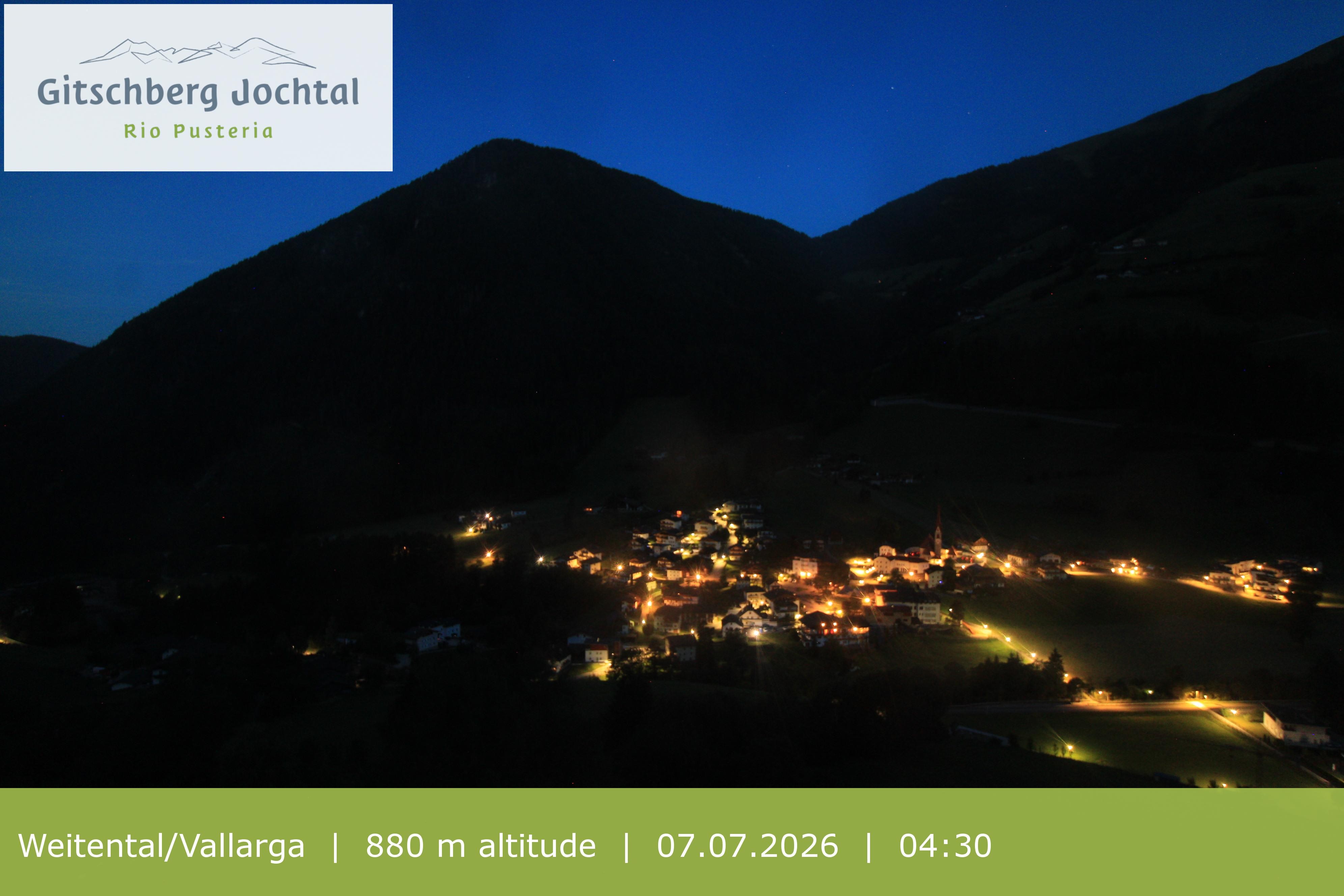 Archiv Foto Webcam Blick auf Weitental vom Gitschberg