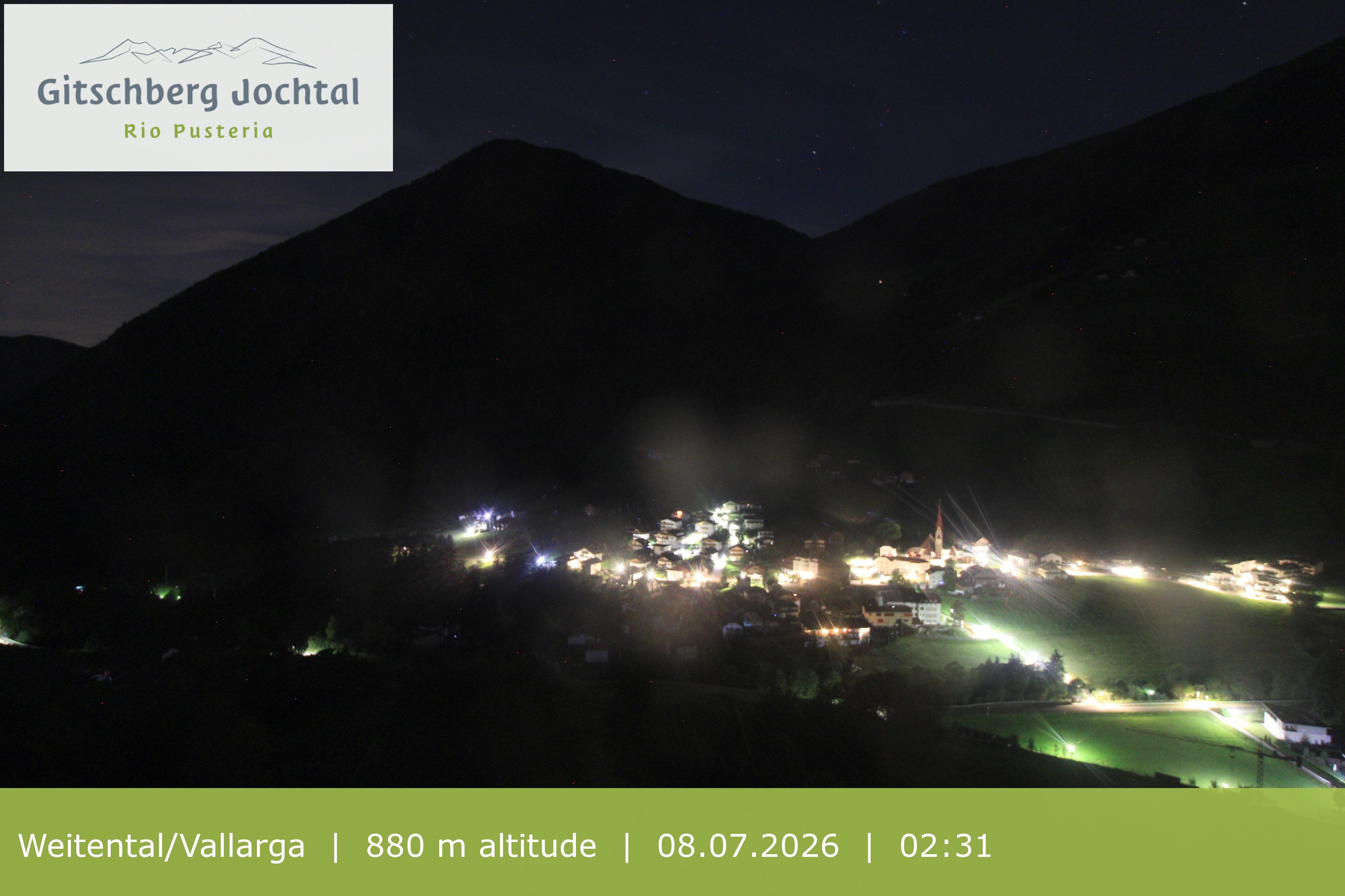 Archiv Foto Webcam Blick auf Weitental vom Gitschberg