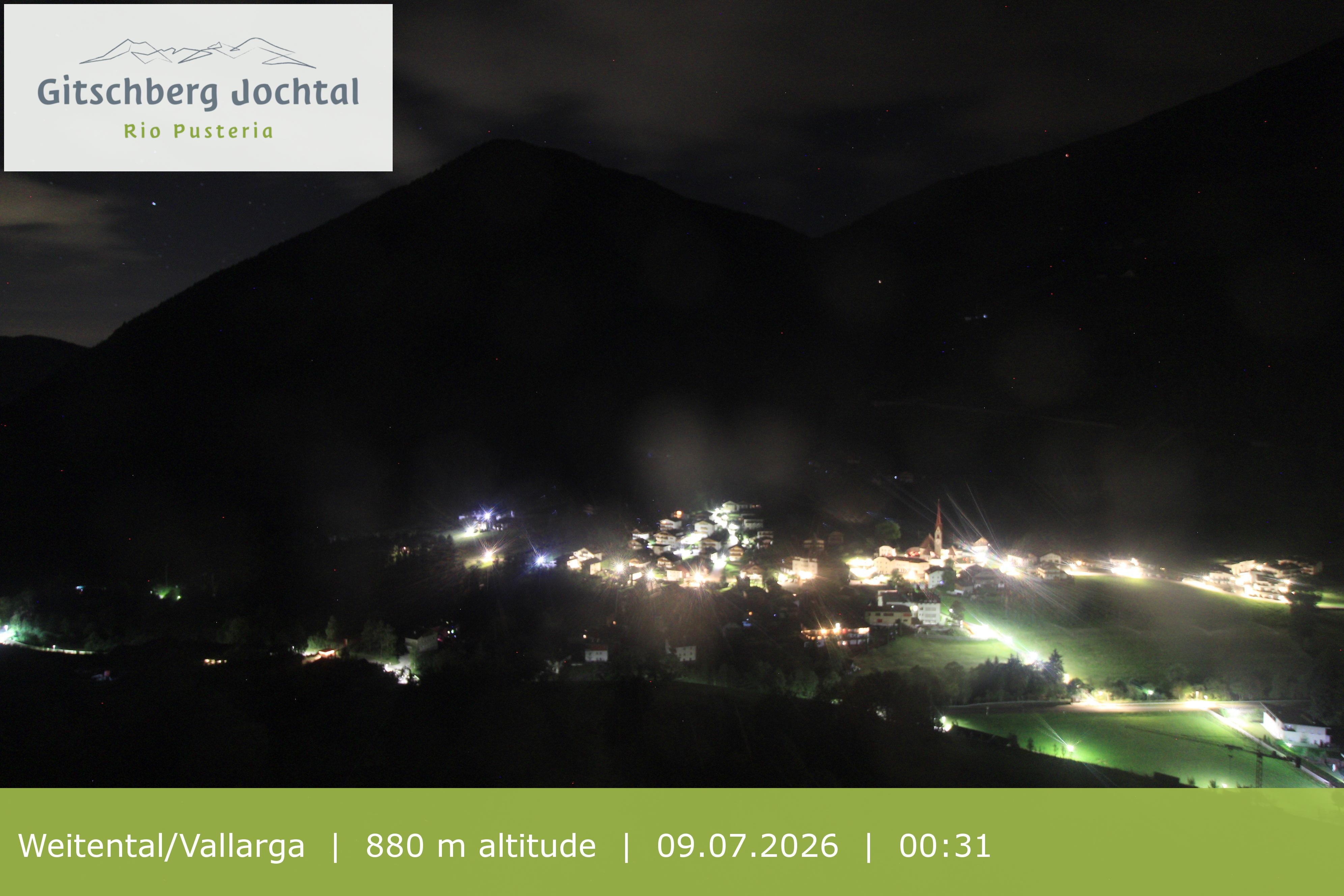 Archiv Foto Webcam Blick auf Weitental vom Gitschberg