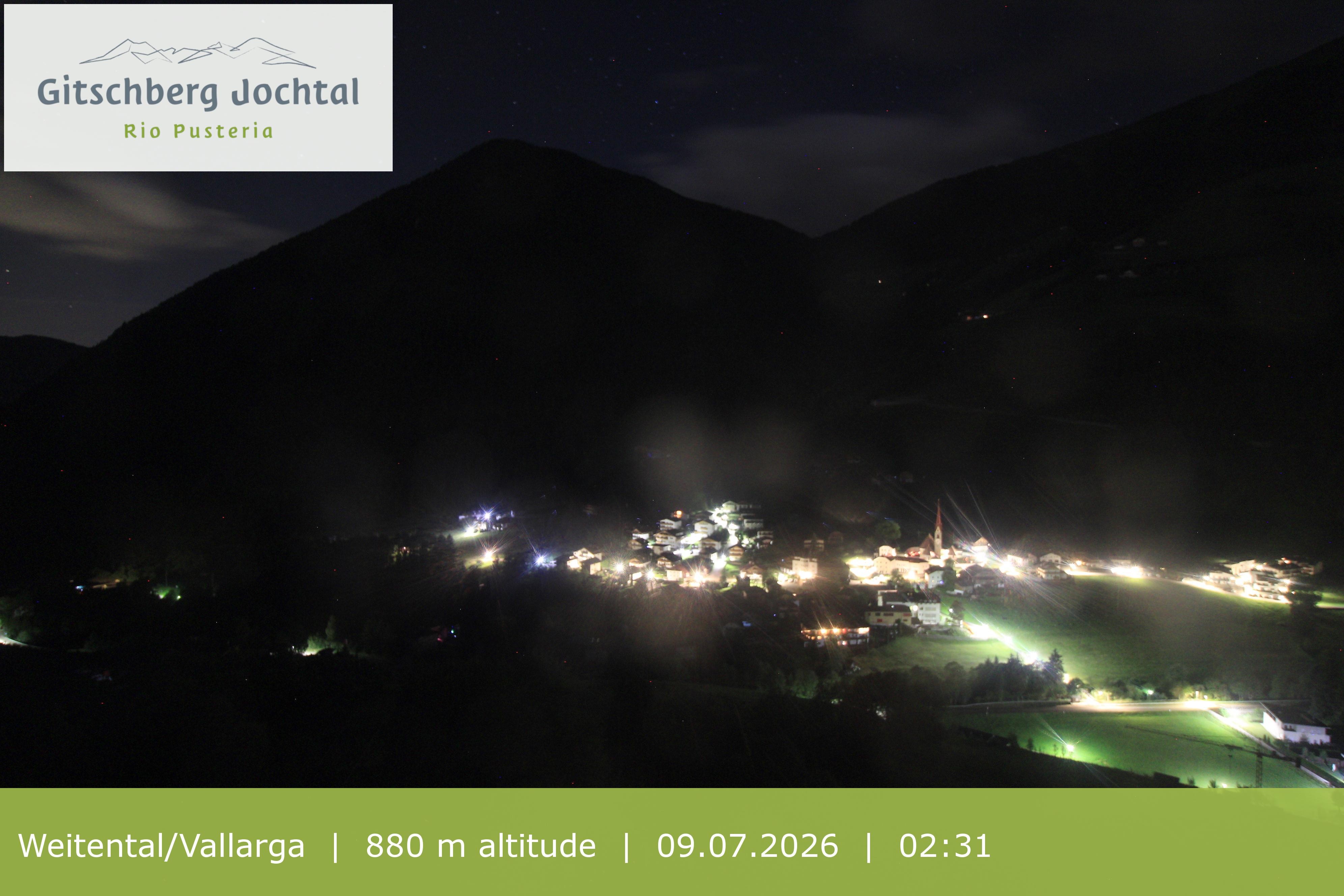 Archiv Foto Webcam Blick auf Weitental vom Gitschberg