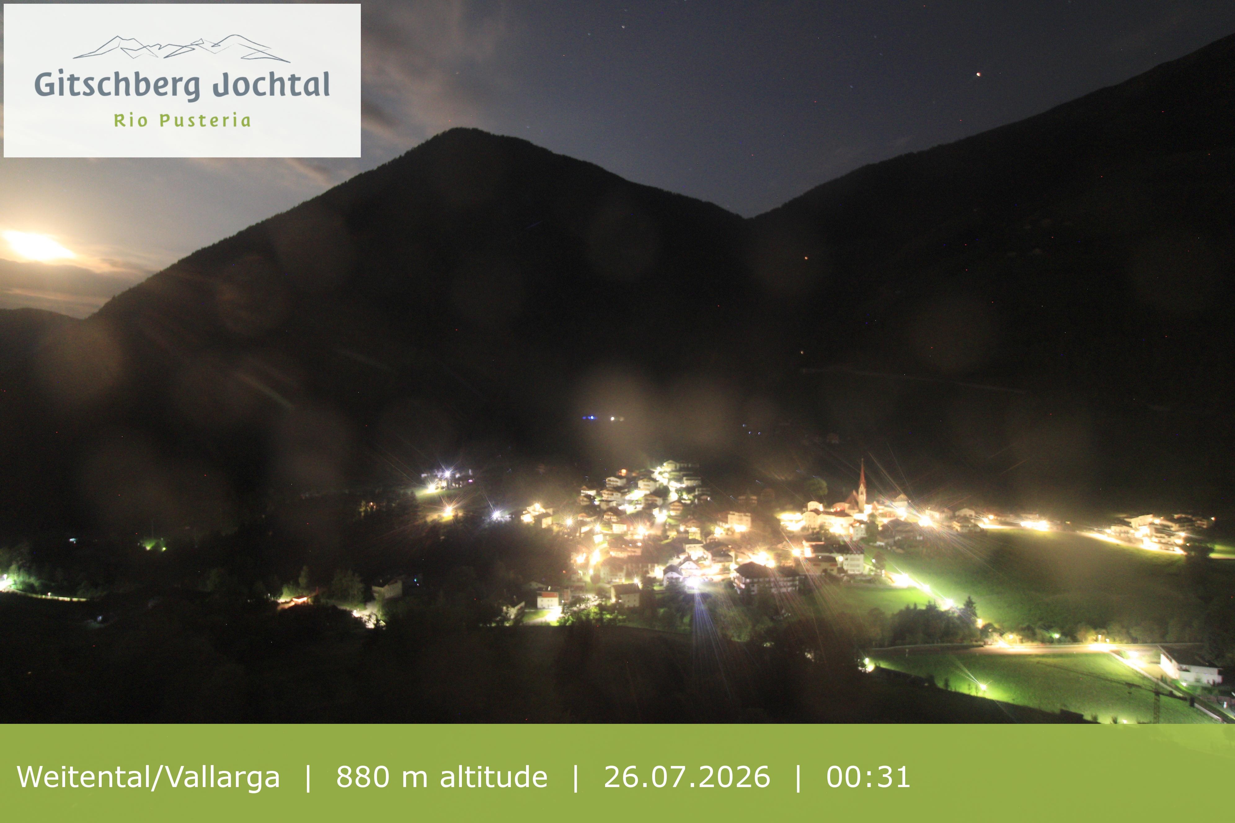 Archiv Foto Webcam Blick auf Weitental vom Gitschberg