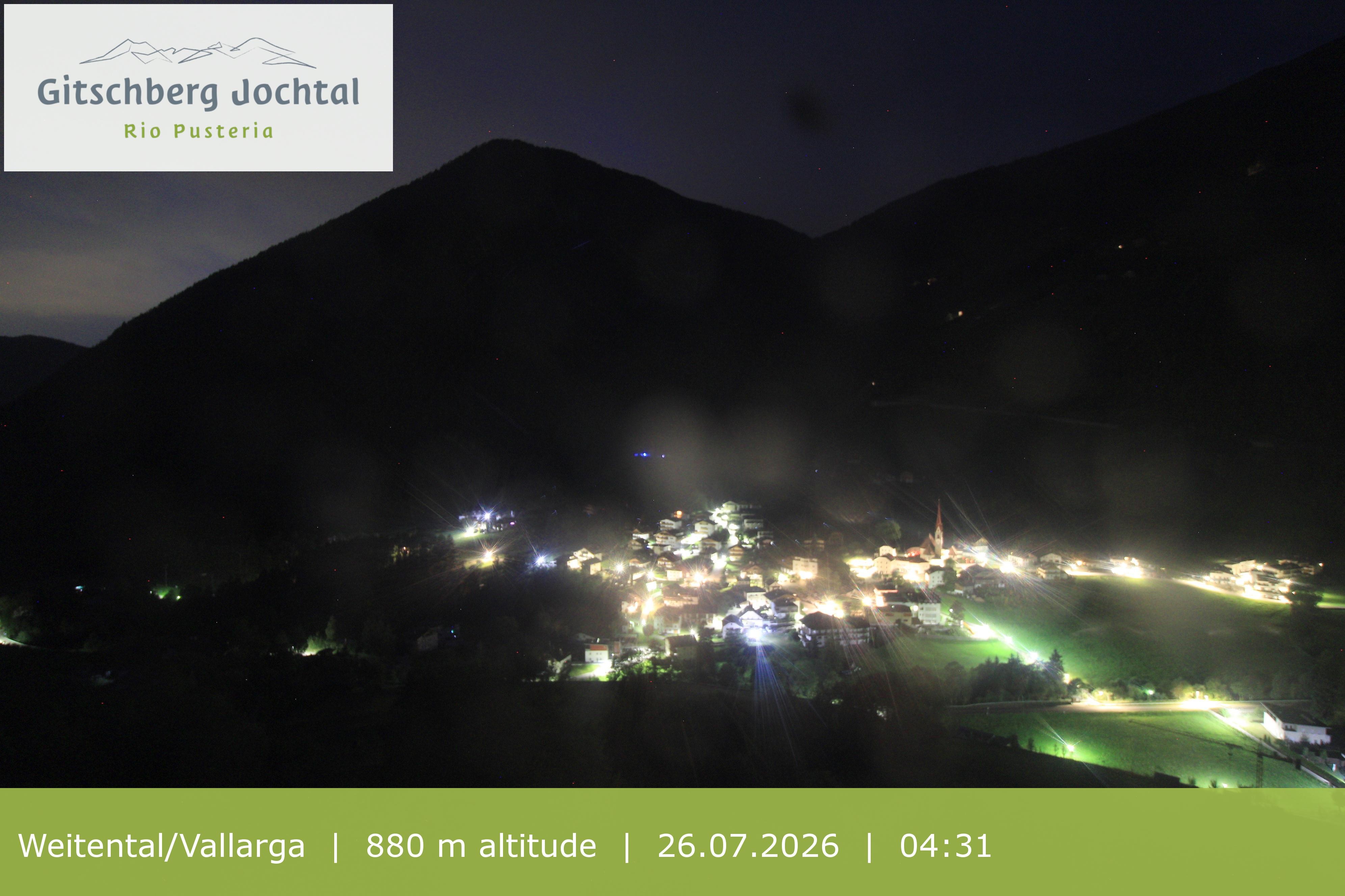 Archiv Foto Webcam Blick auf Weitental vom Gitschberg