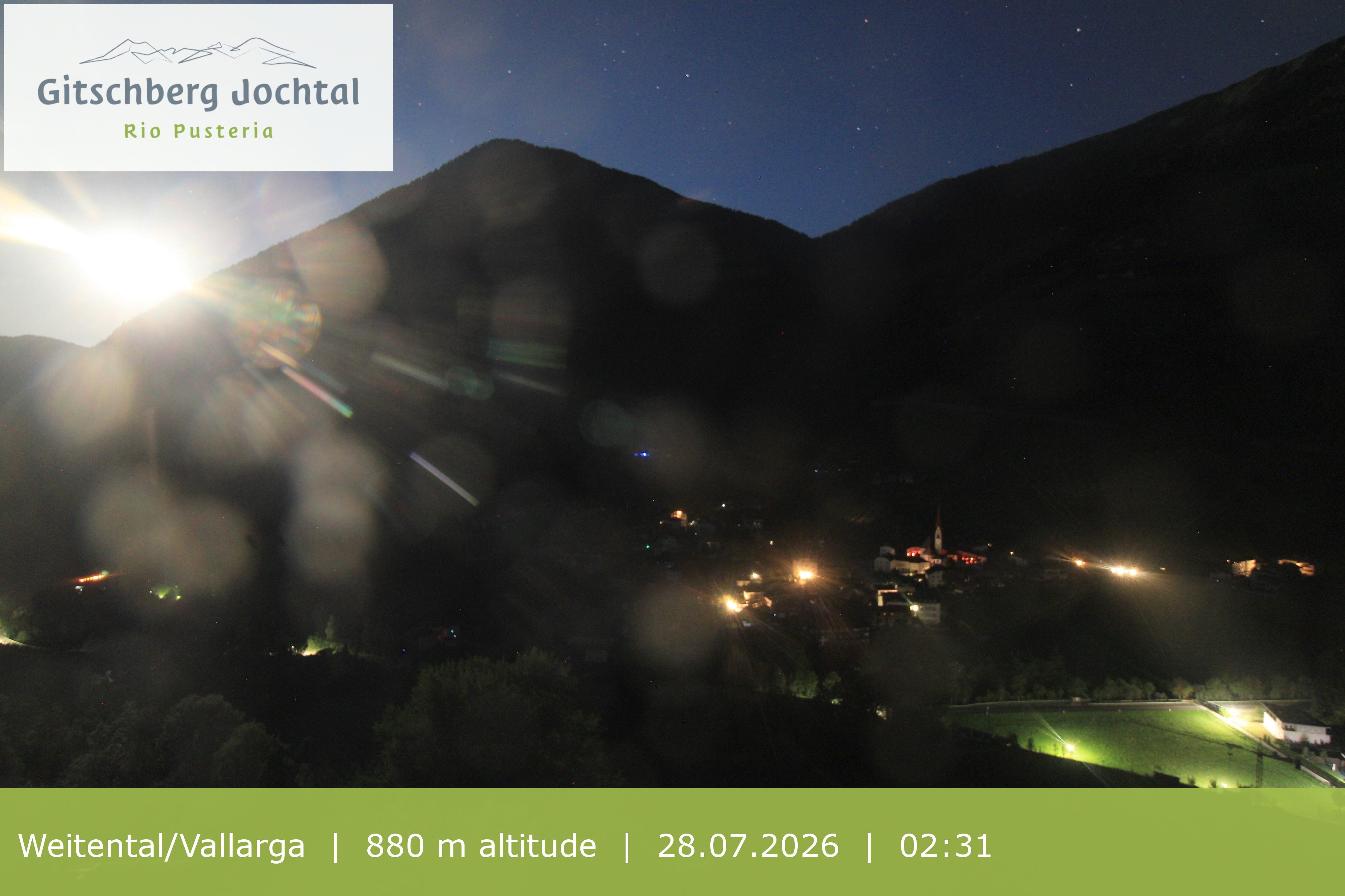 Archiv Foto Webcam Blick auf Weitental vom Gitschberg