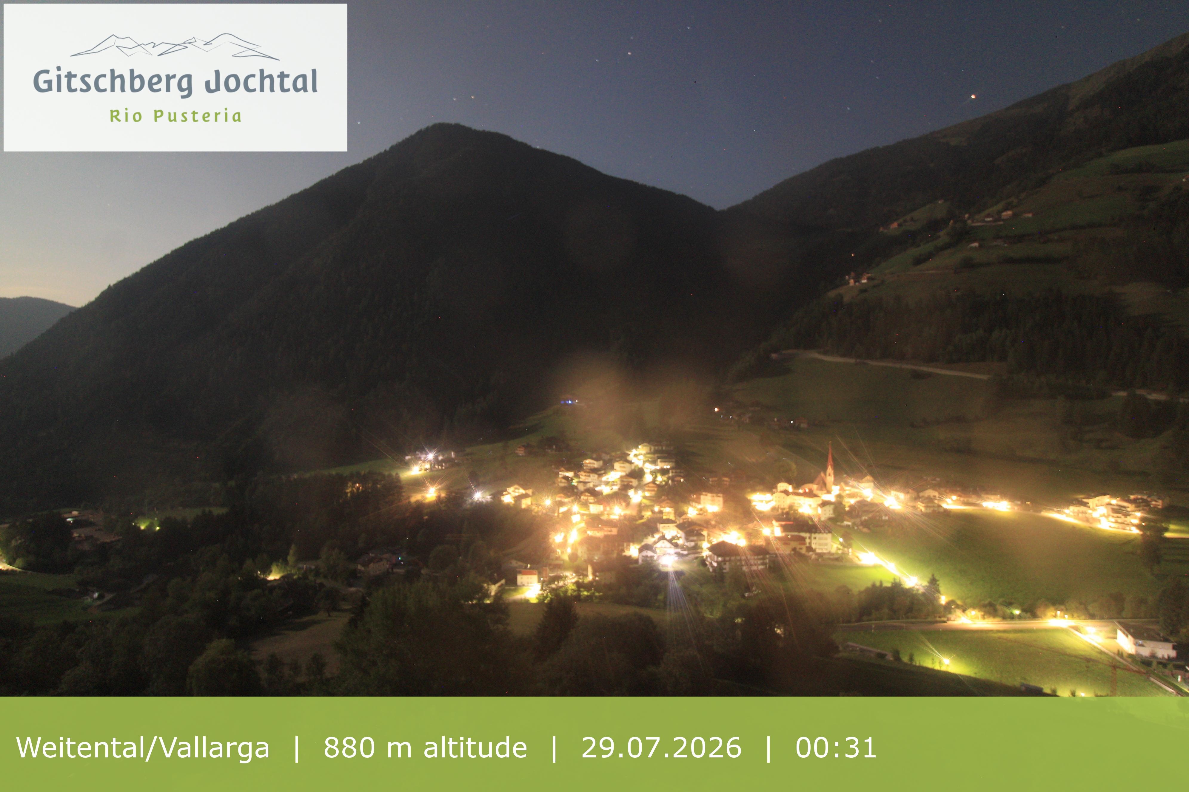 Archiv Foto Webcam Blick auf Weitental vom Gitschberg