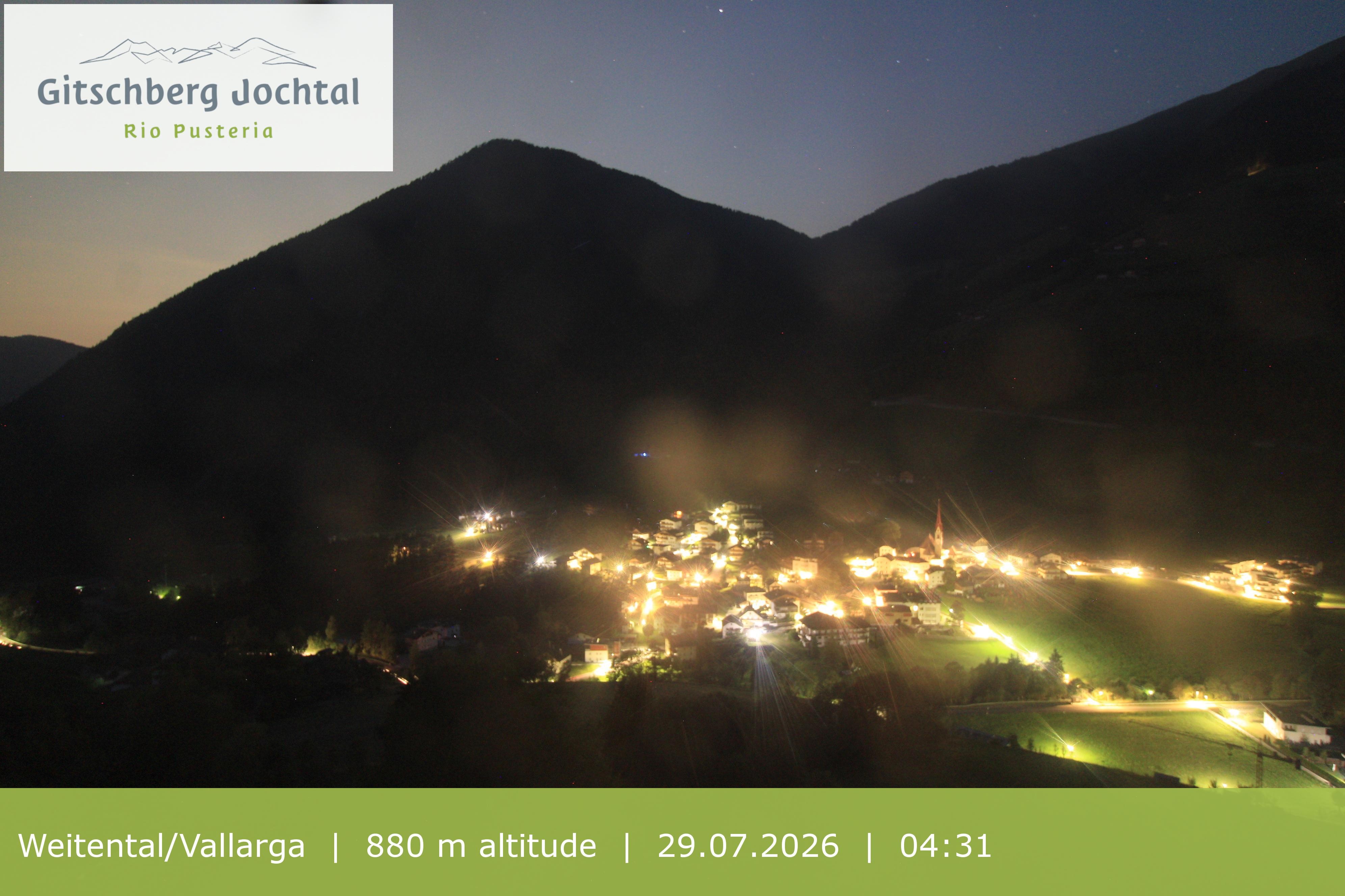 Archiv Foto Webcam Blick auf Weitental vom Gitschberg