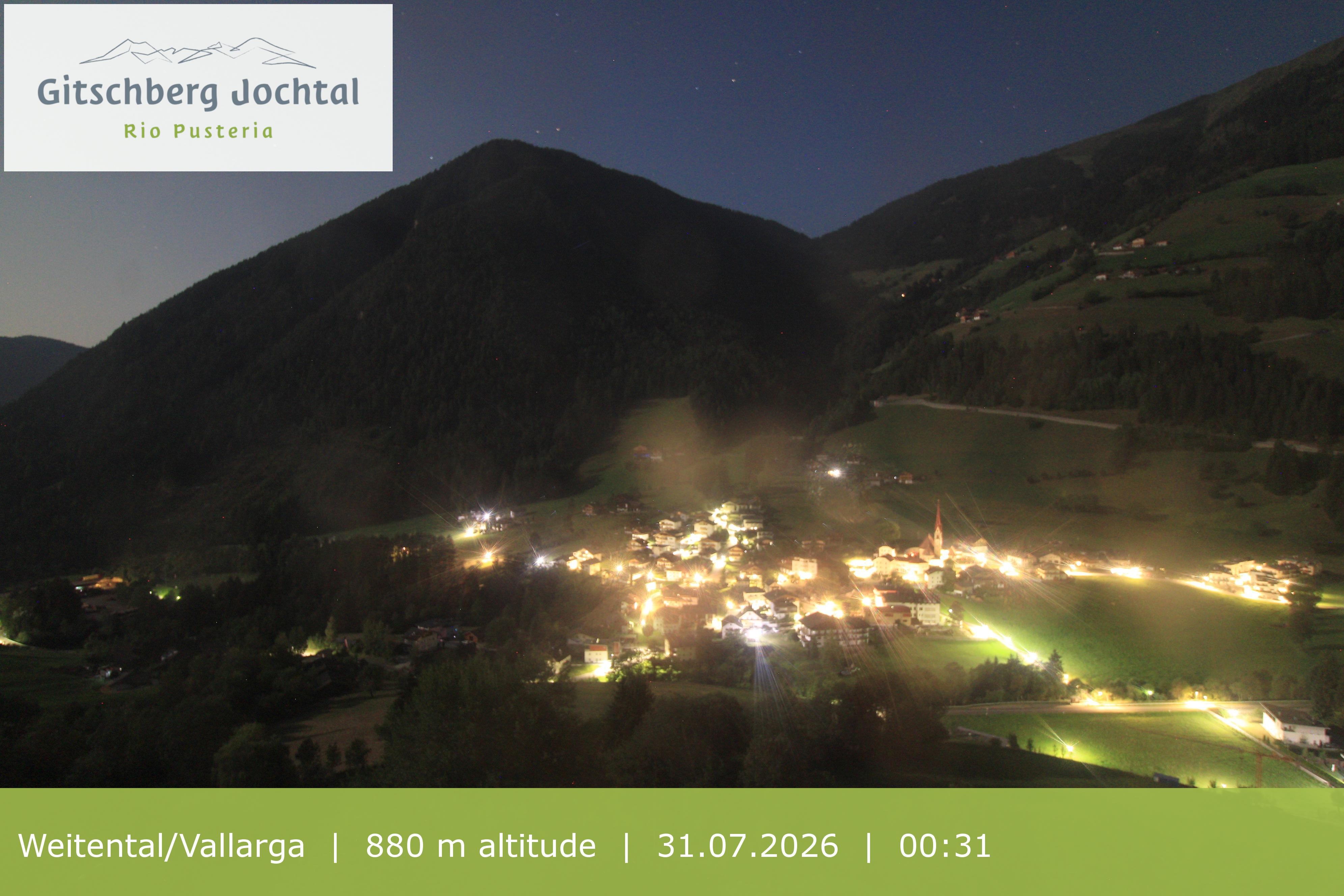 Archiv Foto Webcam Blick auf Weitental vom Gitschberg