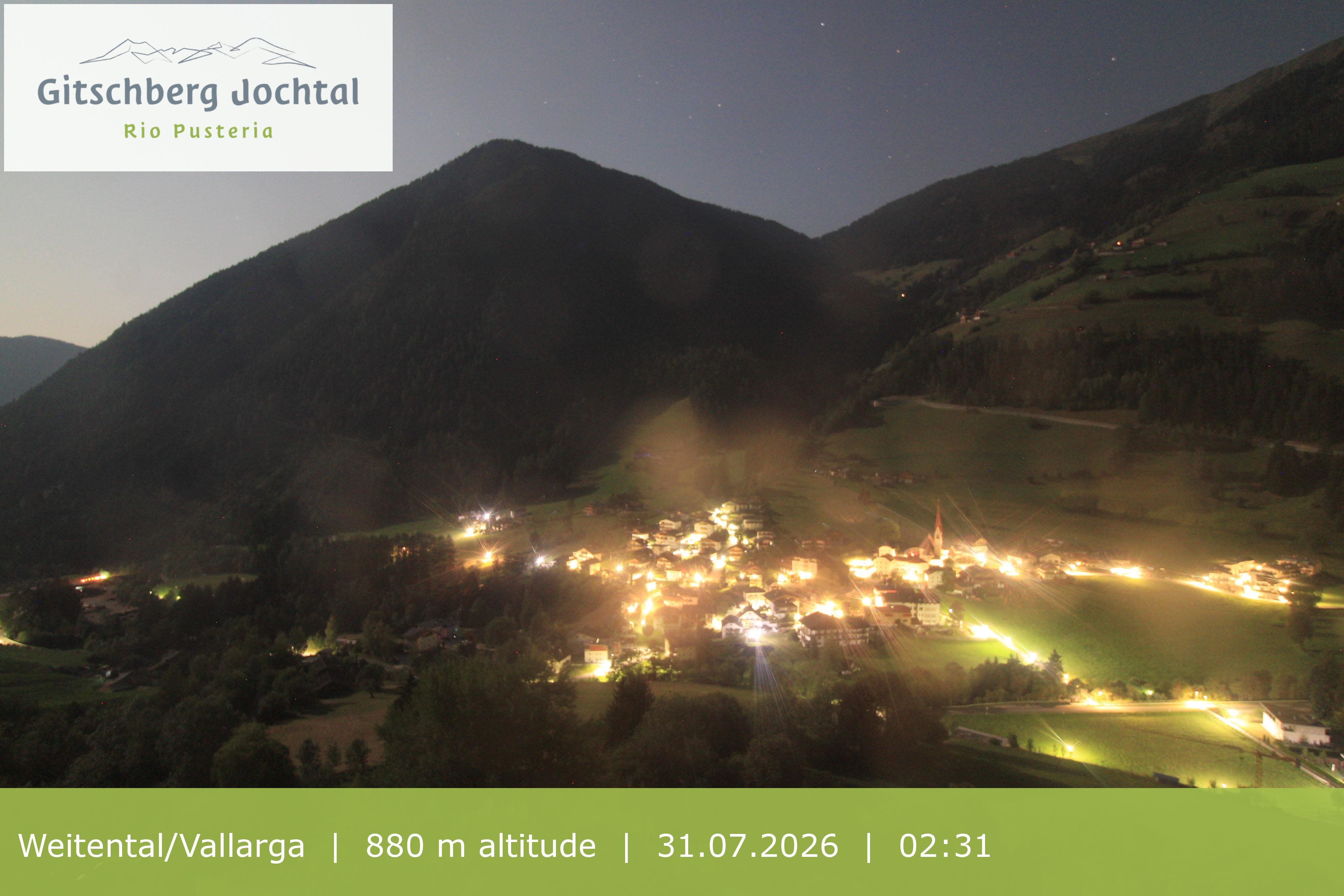 Archiv Foto Webcam Blick auf Weitental vom Gitschberg
