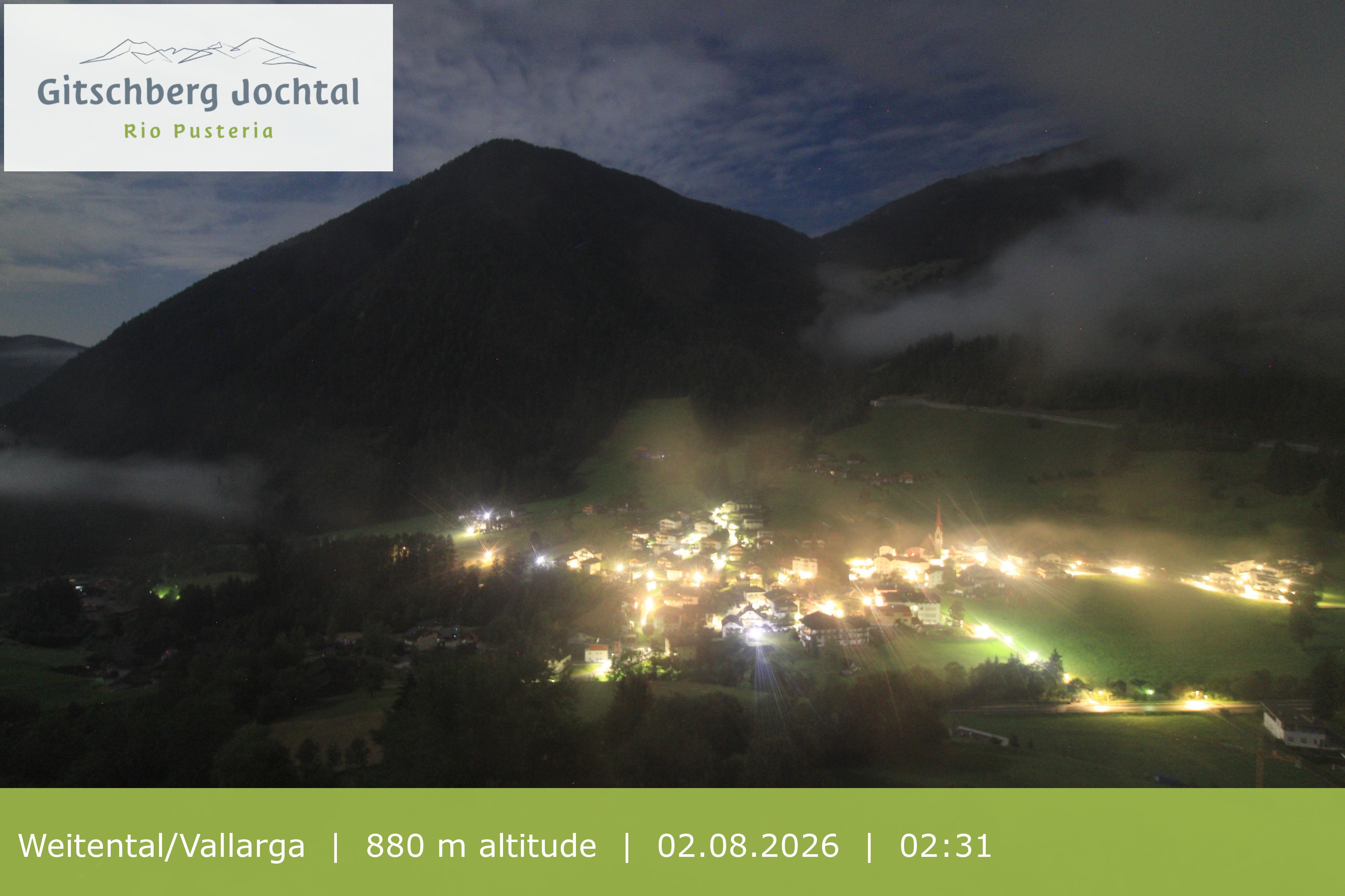 Archiv Foto Webcam Blick auf Weitental vom Gitschberg