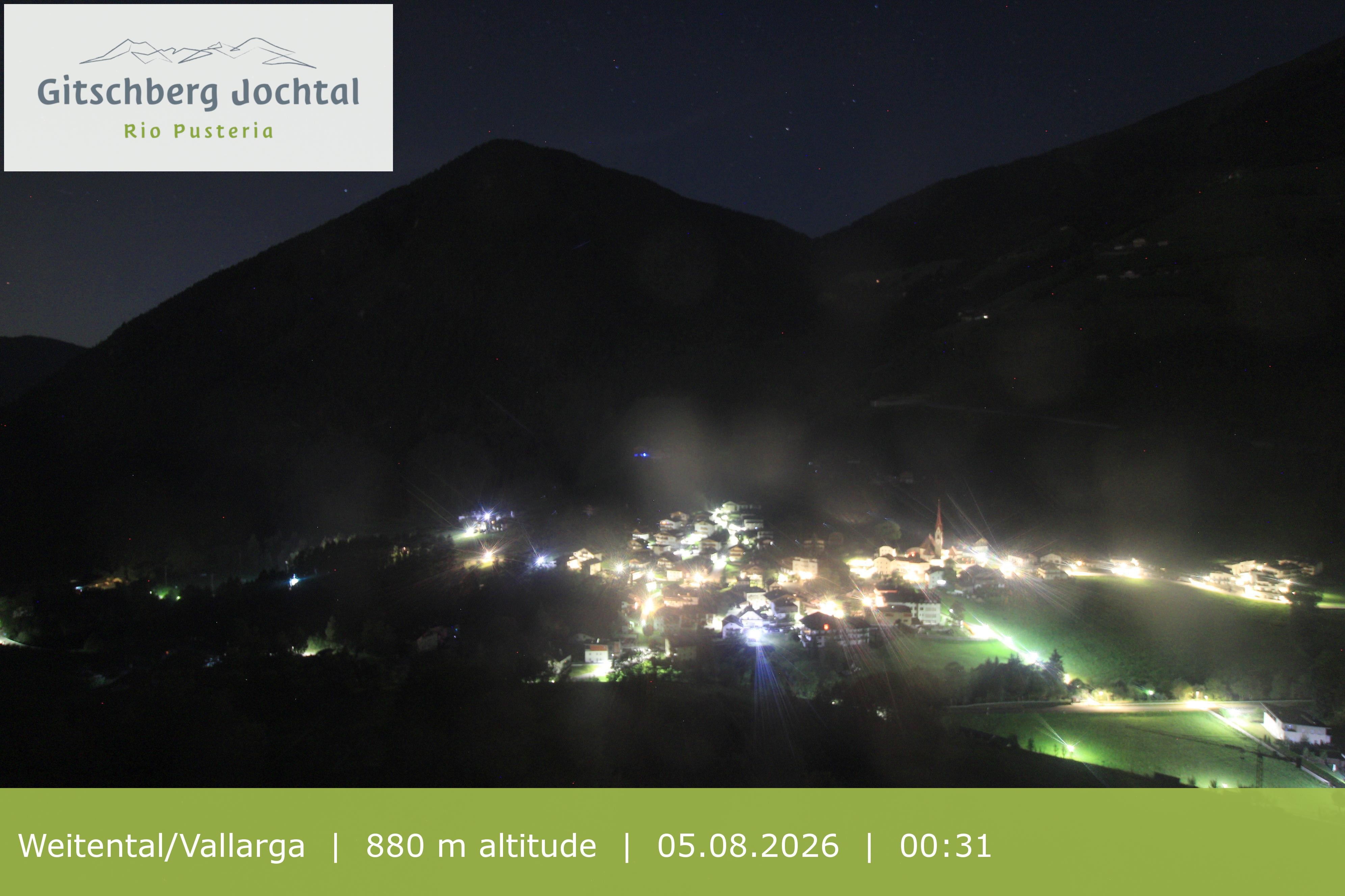 Archiv Foto Webcam Blick auf Weitental vom Gitschberg