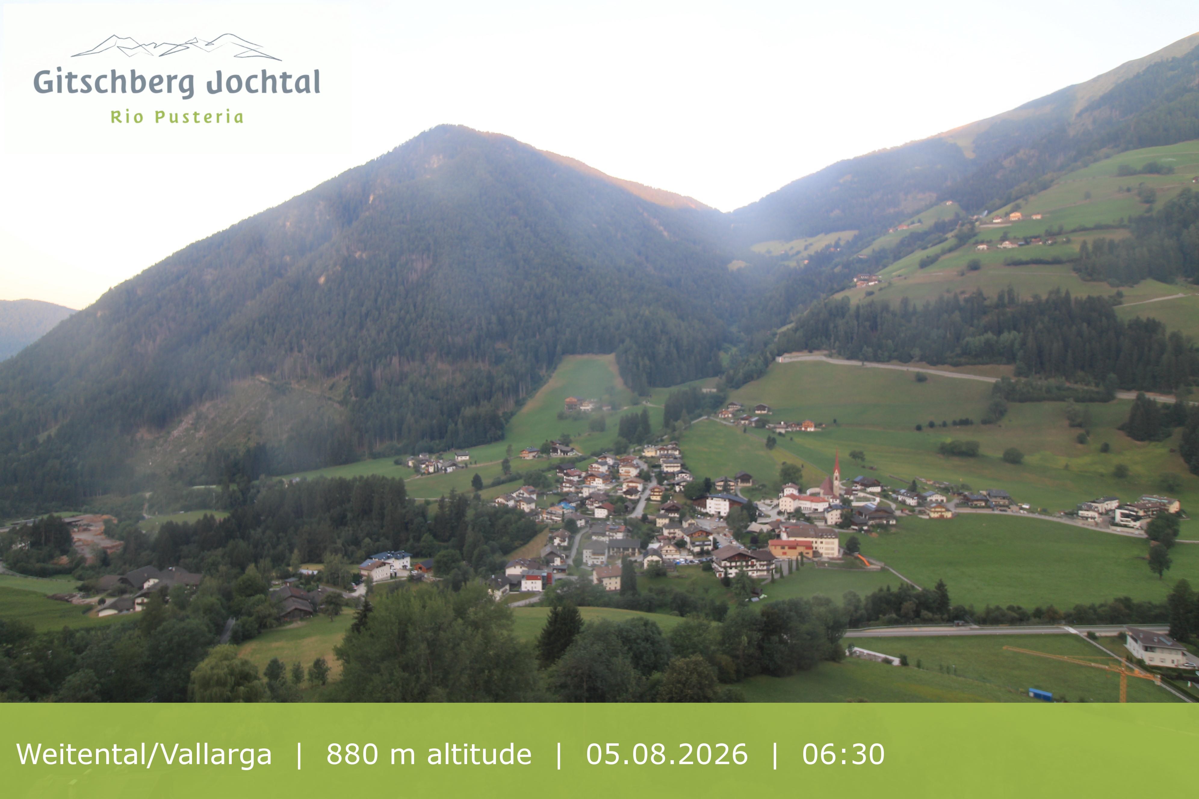 Archiv Foto Webcam Blick auf Weitental vom Gitschberg