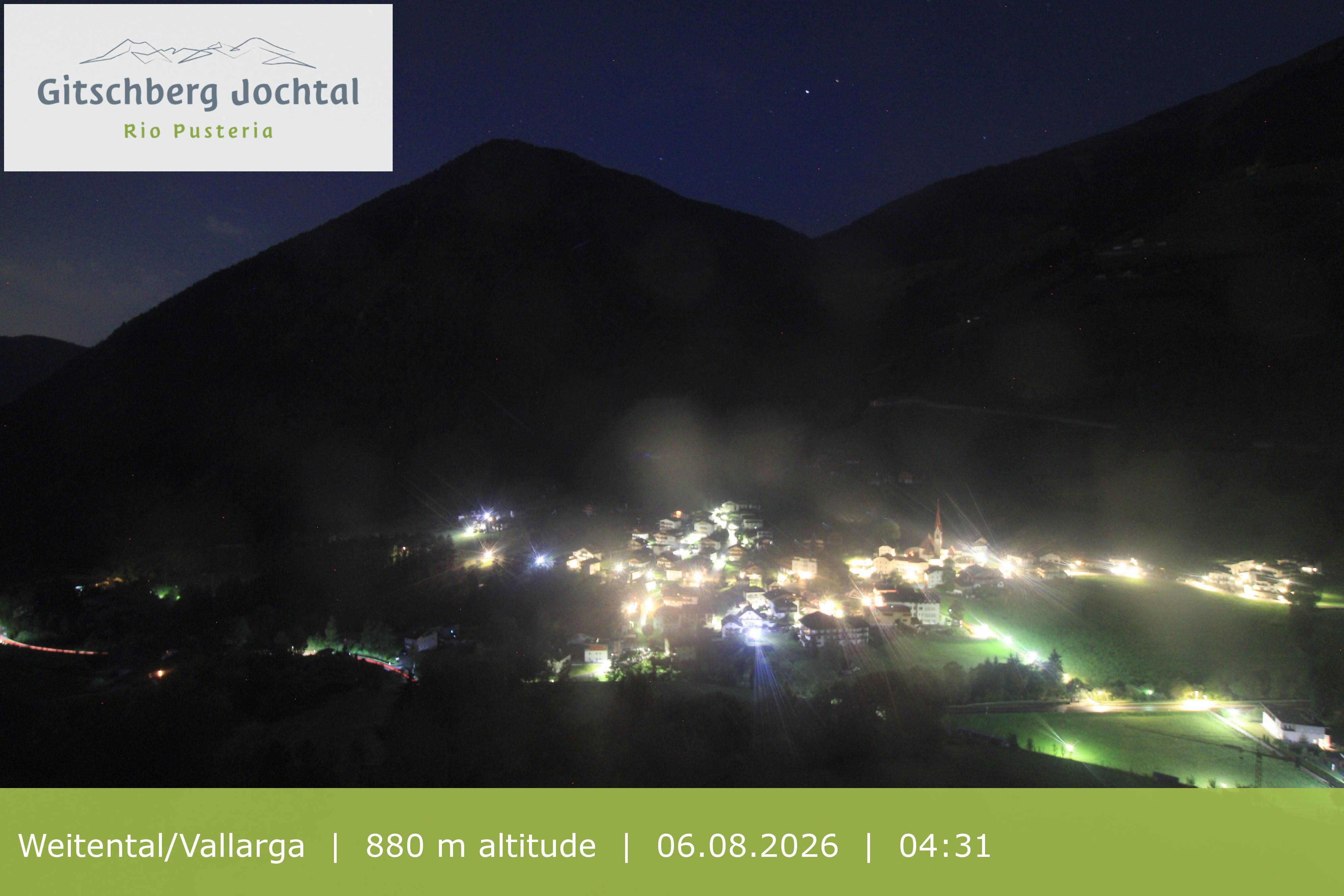 Archiv Foto Webcam Blick auf Weitental vom Gitschberg