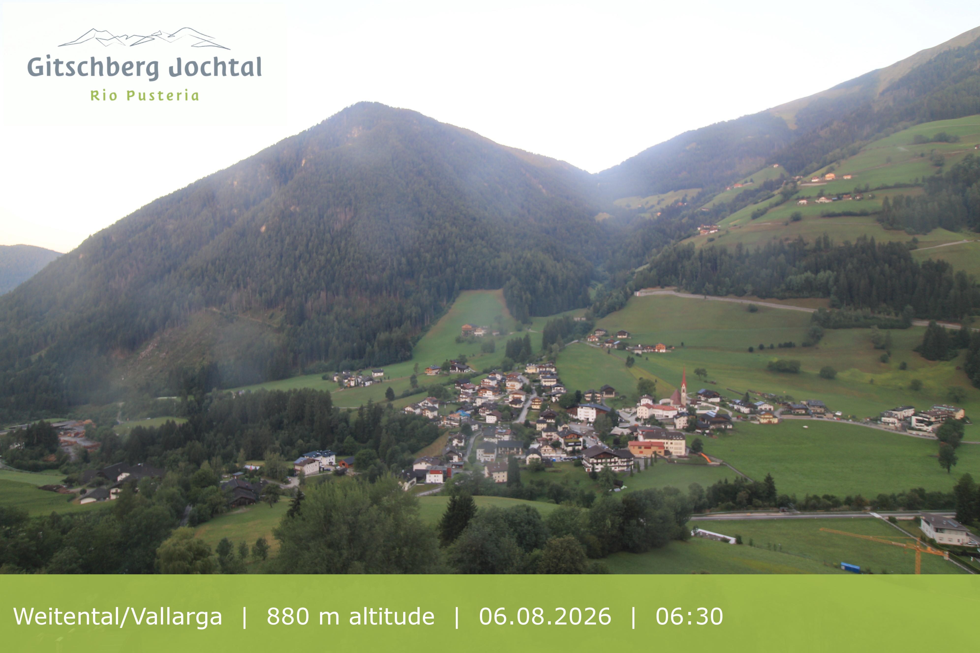 Archiv Foto Webcam Blick auf Weitental vom Gitschberg