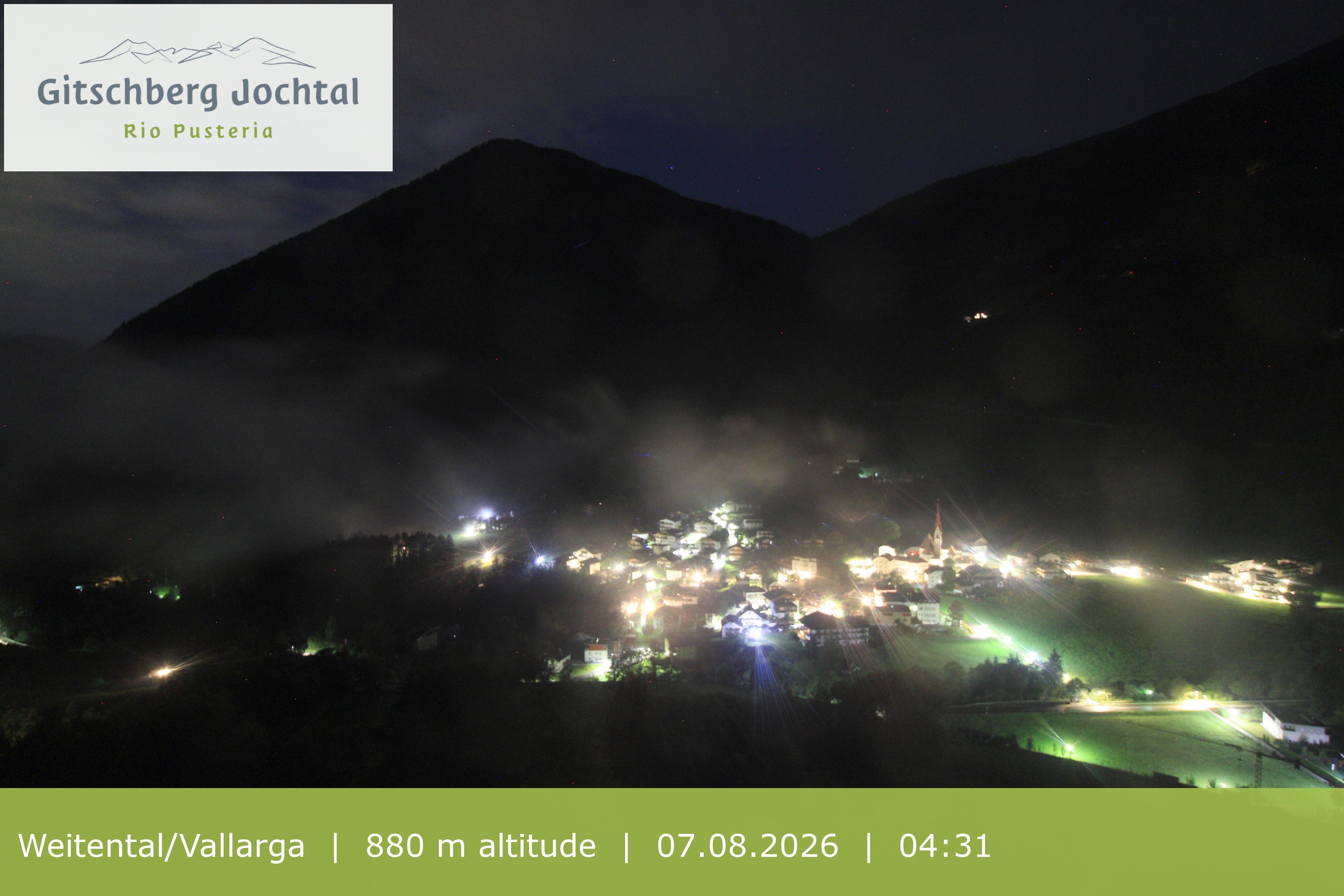 Archiv Foto Webcam Blick auf Weitental vom Gitschberg
