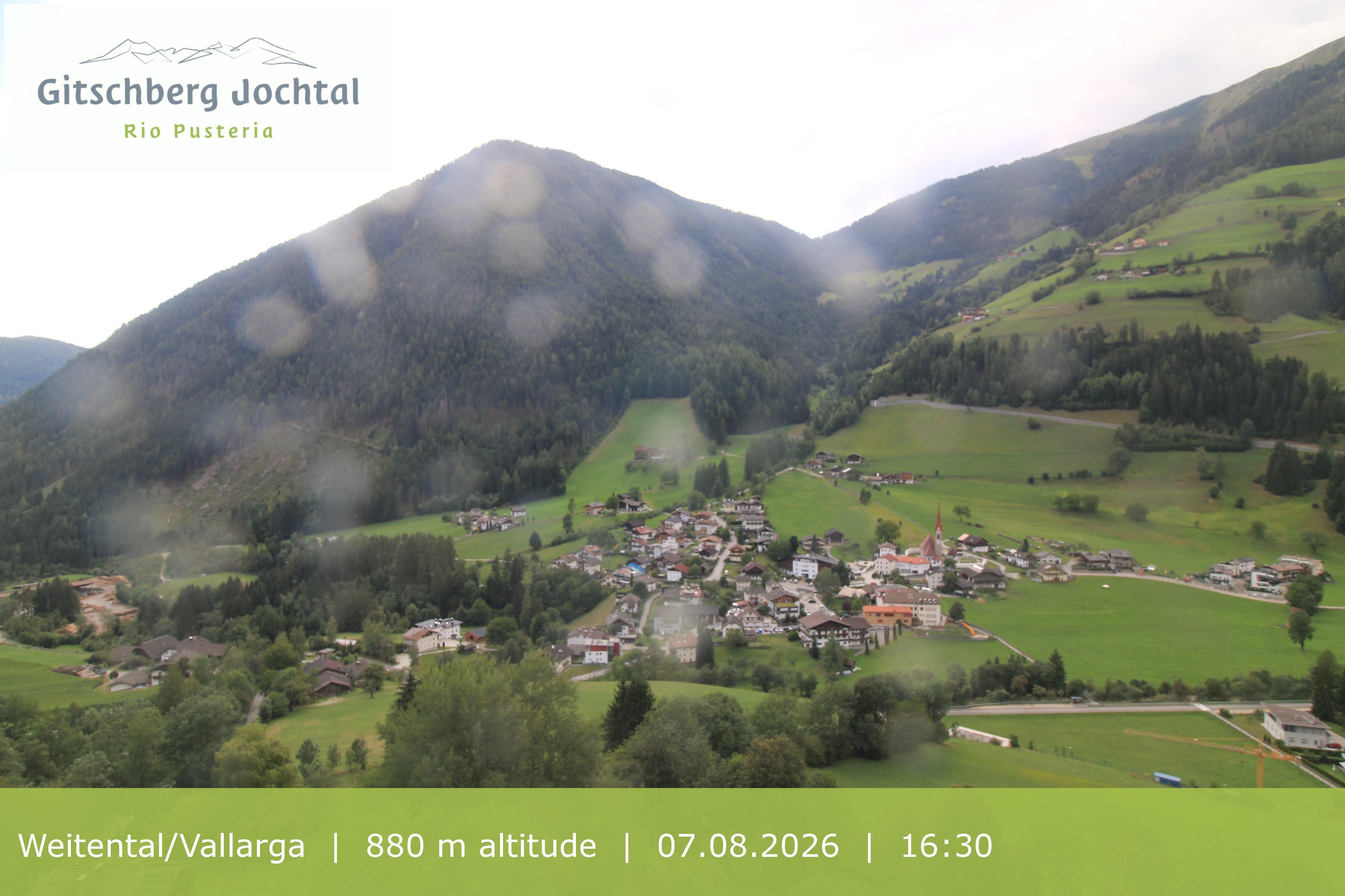 Archiv Foto Webcam Blick auf Weitental vom Gitschberg