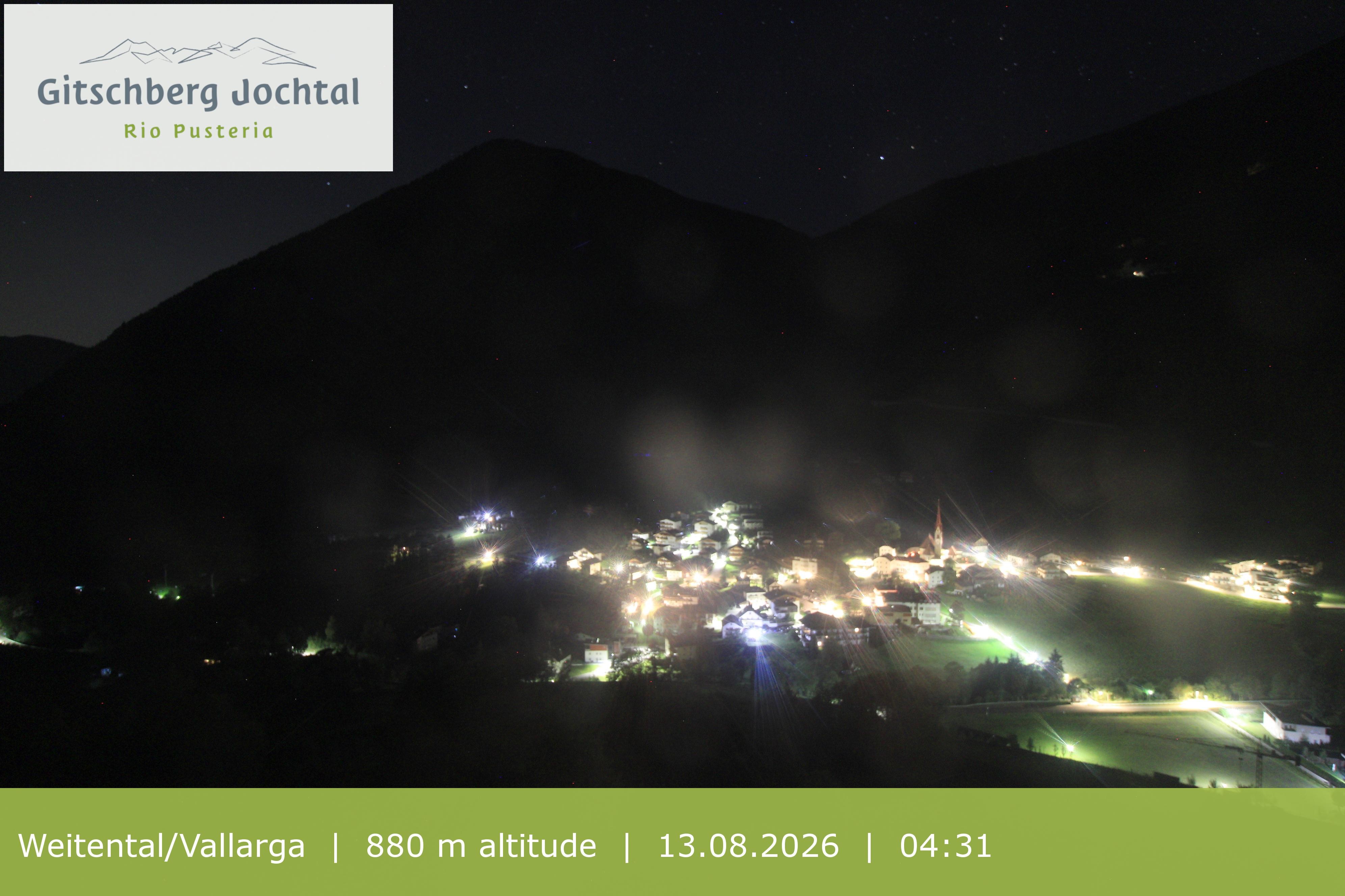 Archiv Foto Webcam Blick auf Weitental vom Gitschberg