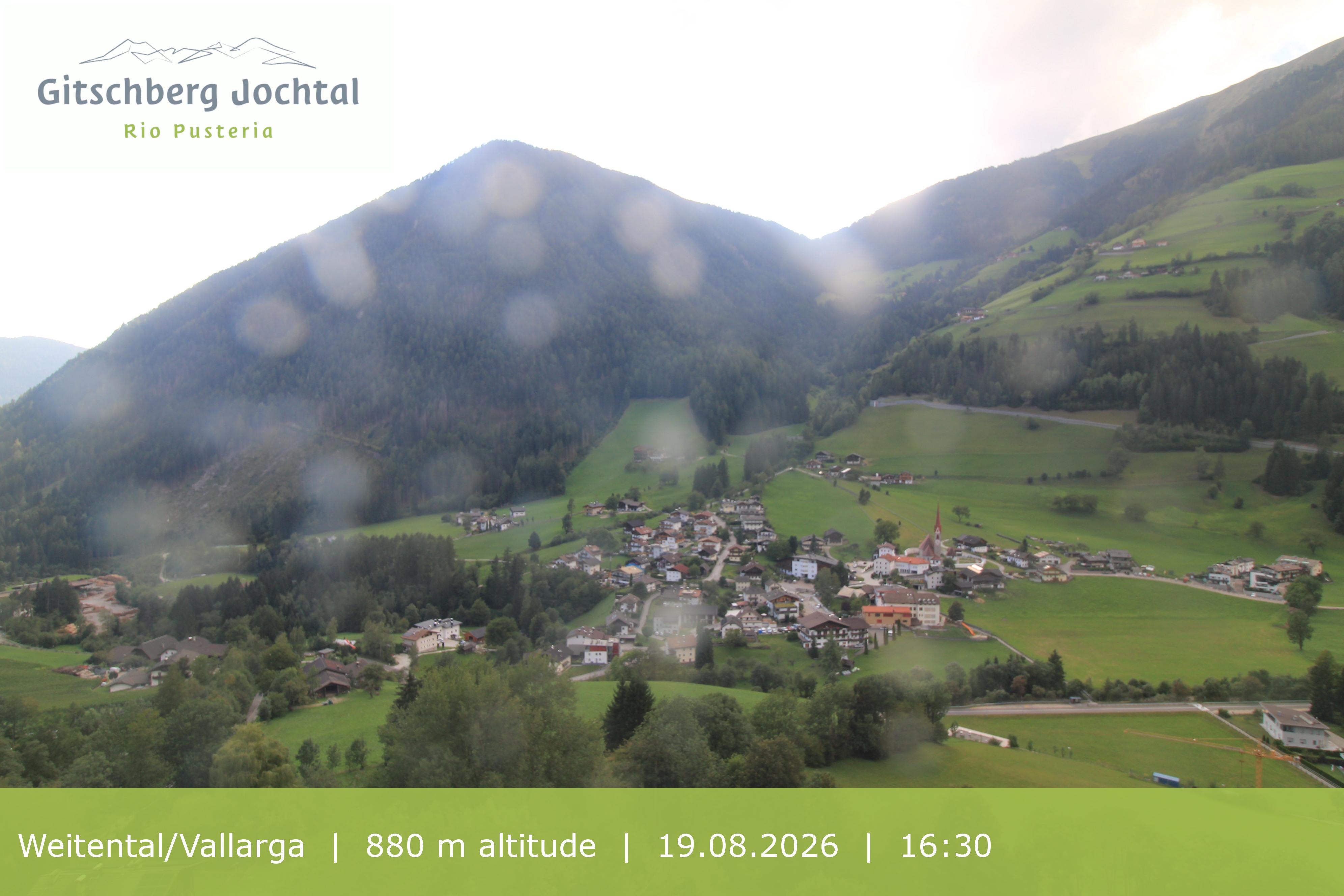Archiv Foto Webcam Blick auf Weitental vom Gitschberg