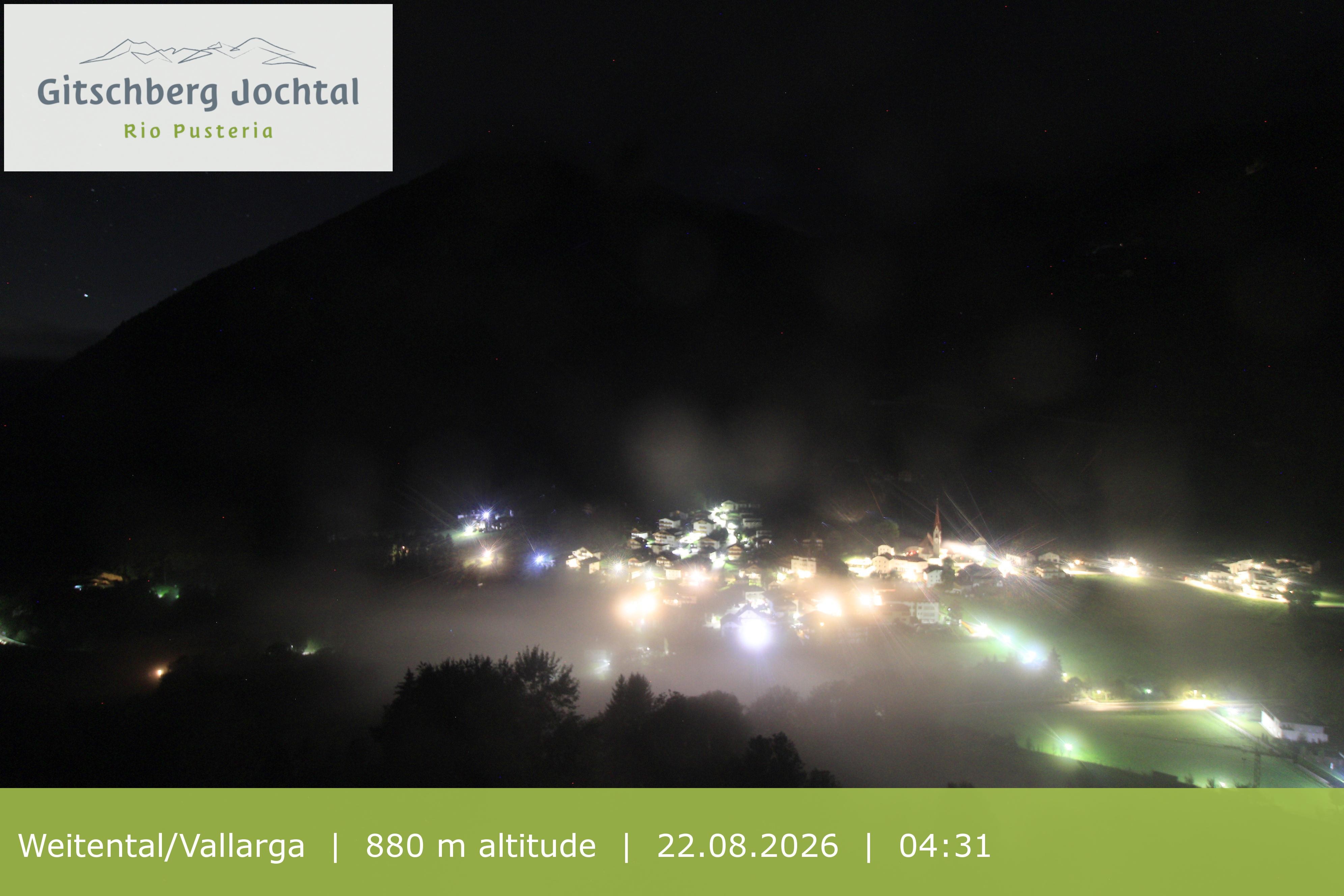 Archiv Foto Webcam Blick auf Weitental vom Gitschberg