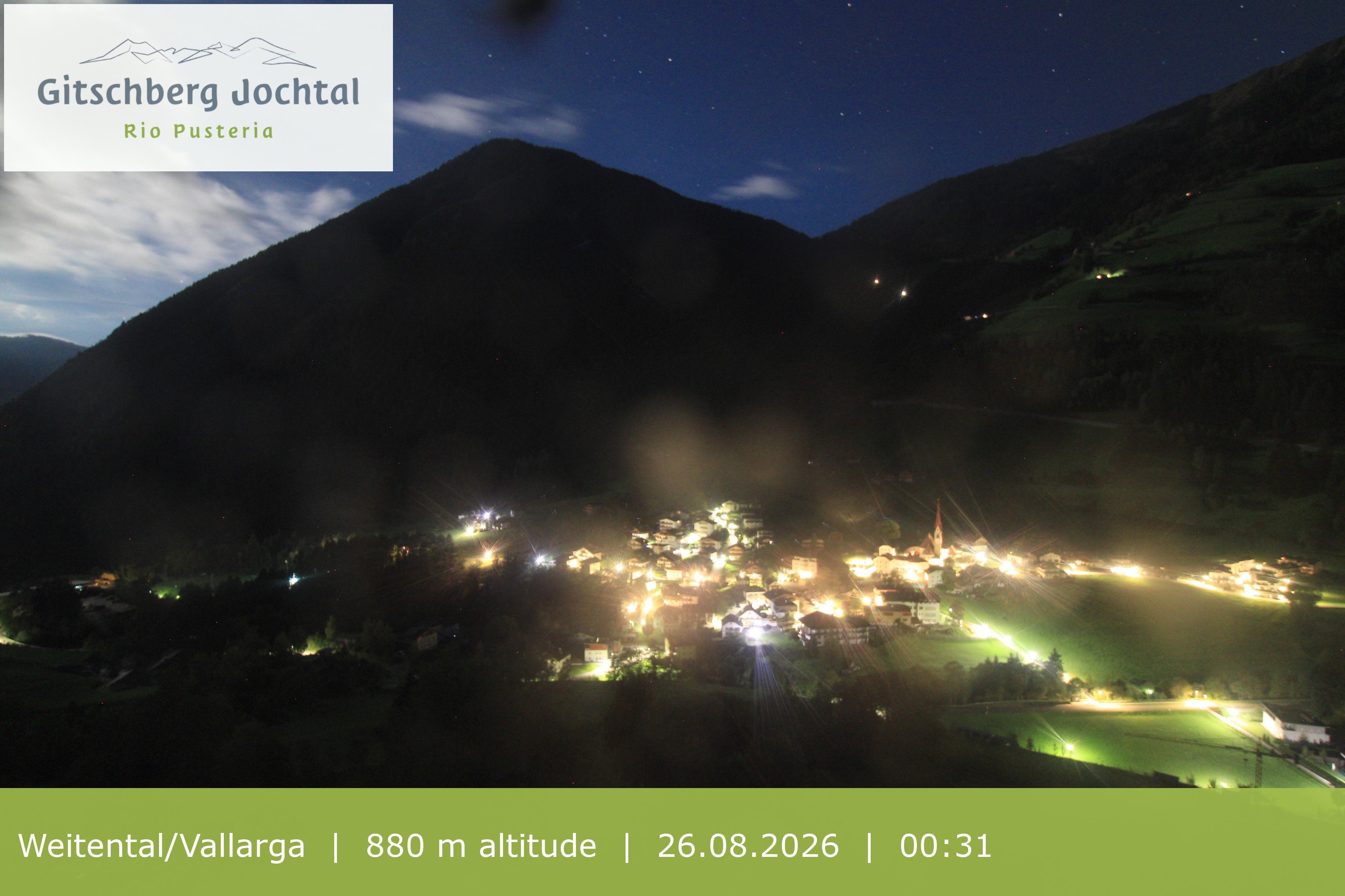 Archiv Foto Webcam Blick auf Weitental vom Gitschberg