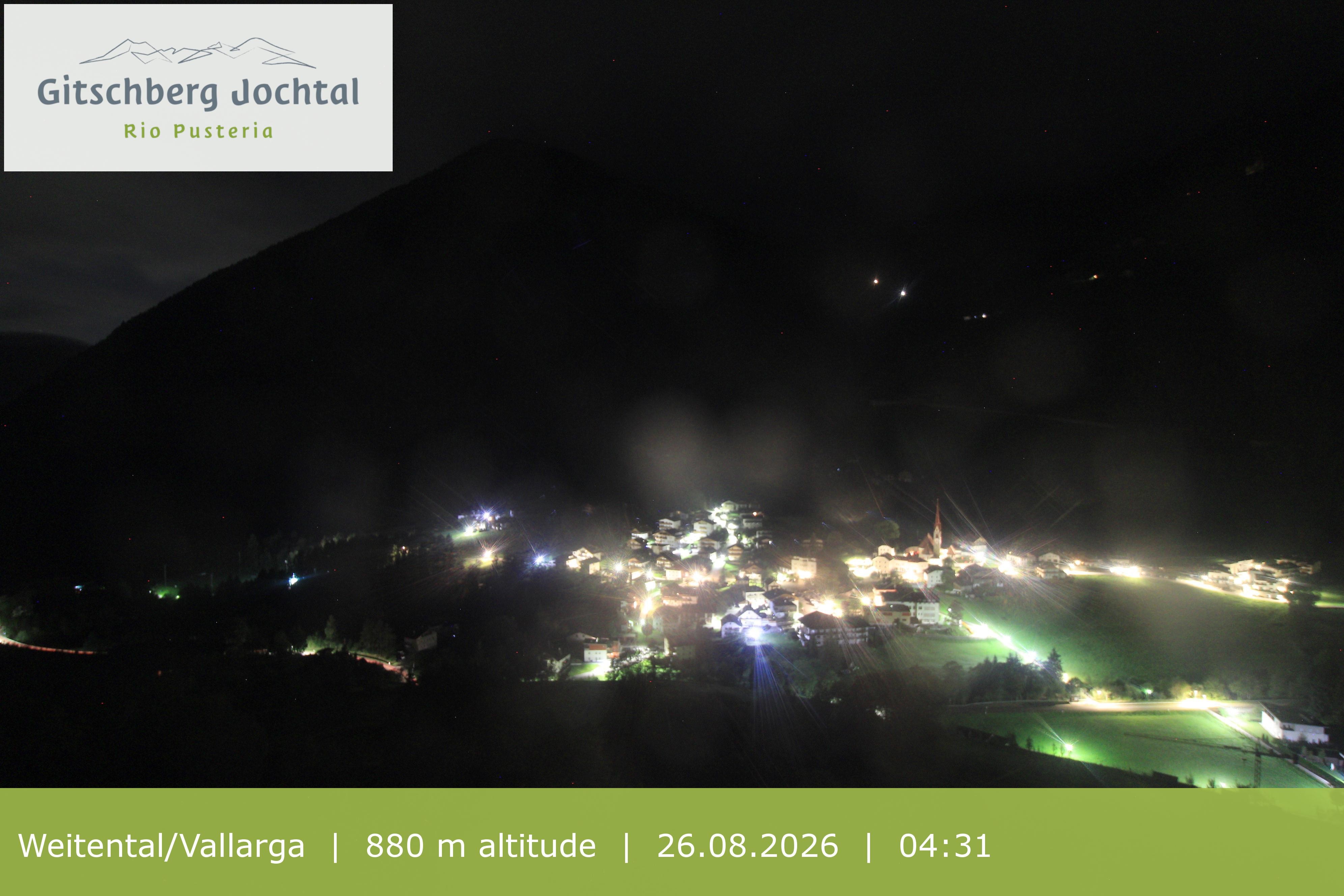 Archiv Foto Webcam Blick auf Weitental vom Gitschberg