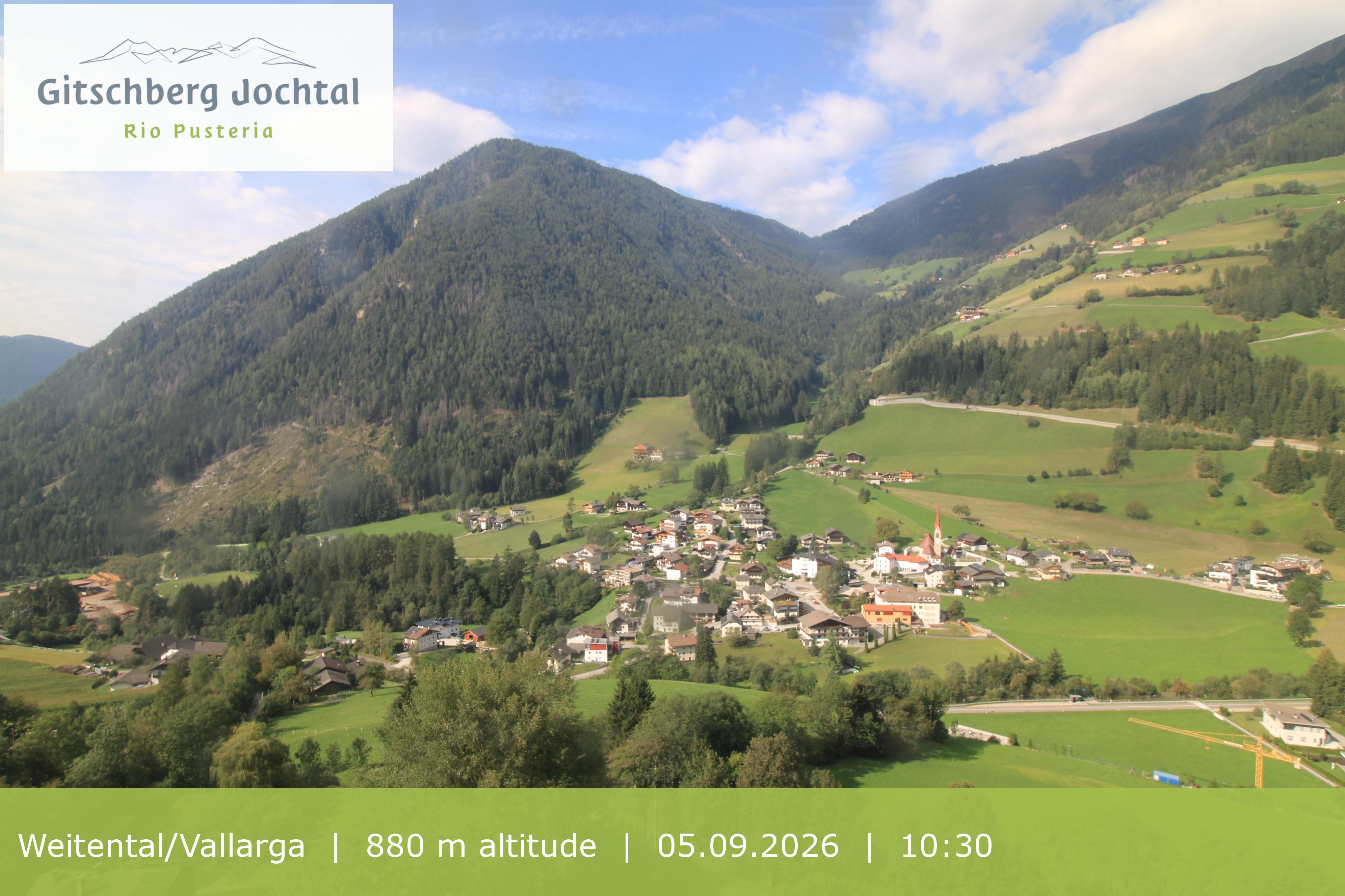 Archived image Webcam View at Weitental in Eisack Valley