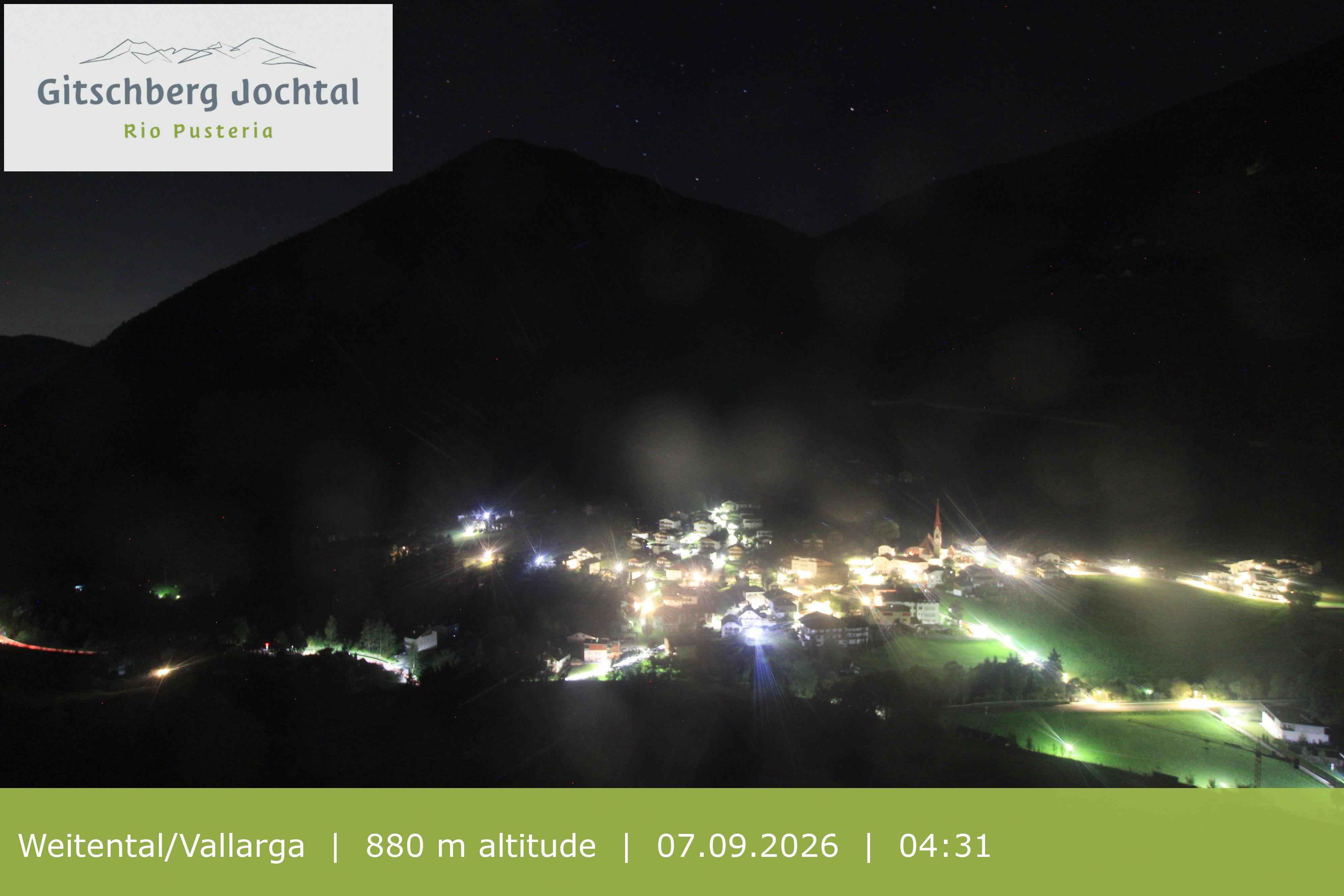 Archiv Foto Webcam Blick auf Weitental vom Gitschberg