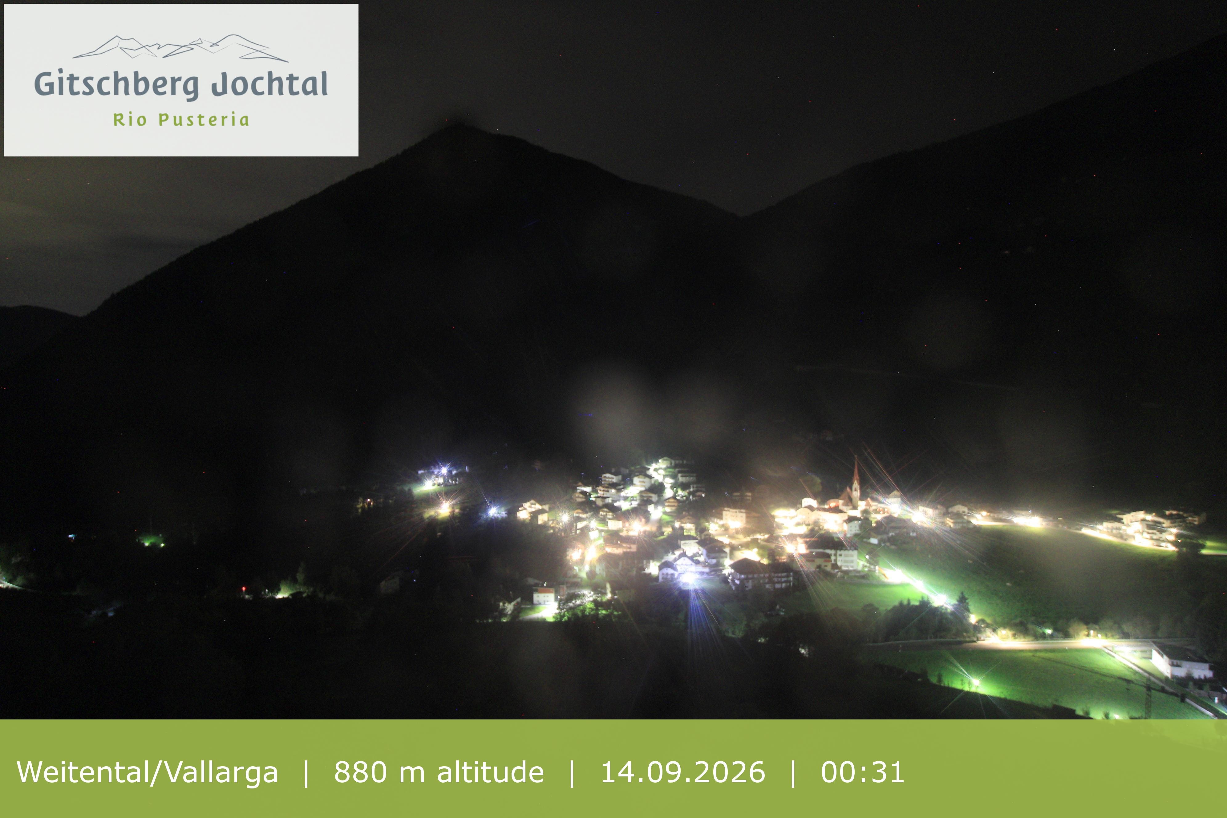Archiv Foto Webcam Blick auf Weitental vom Gitschberg