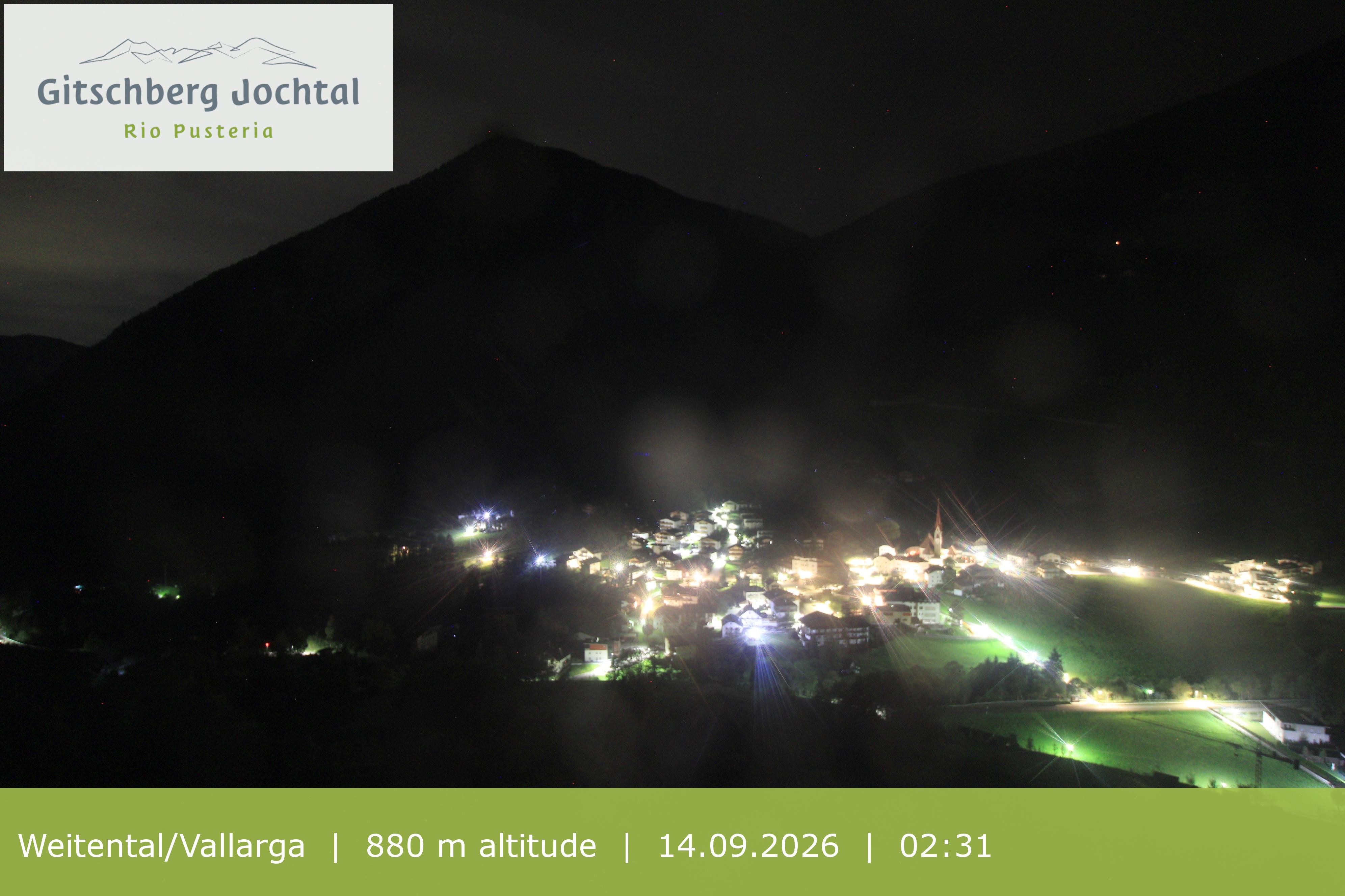 Archiv Foto Webcam Blick auf Weitental vom Gitschberg
