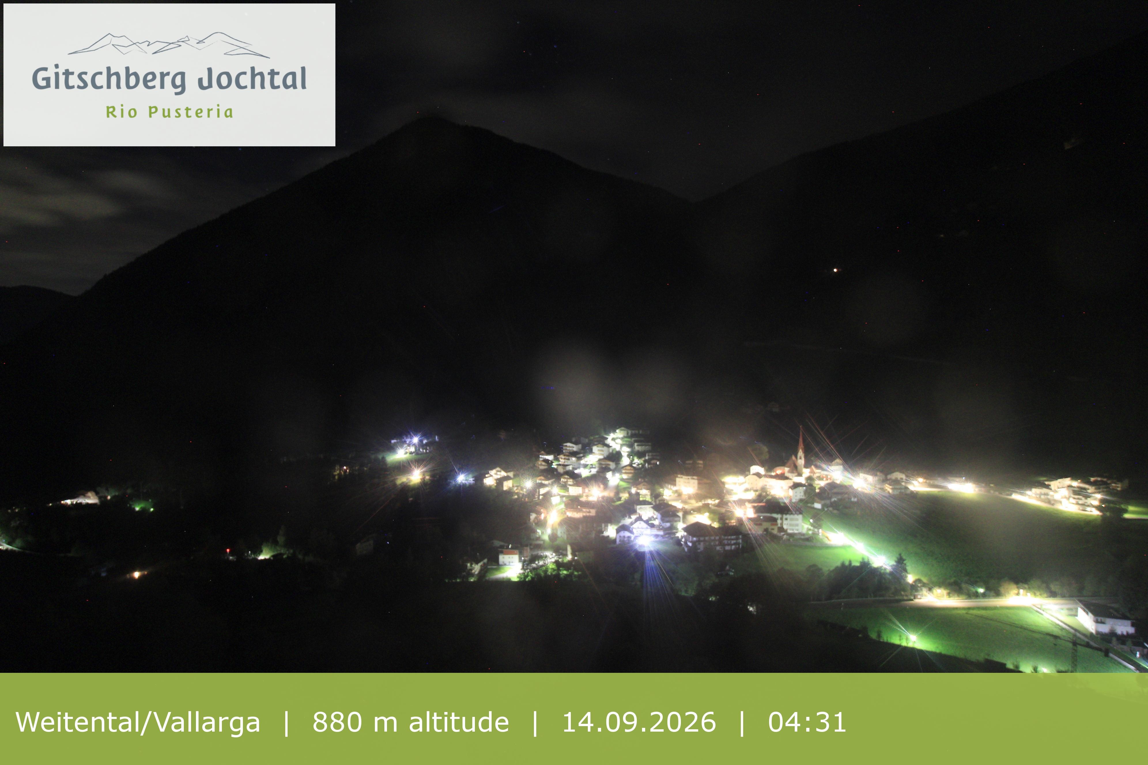 Archiv Foto Webcam Blick auf Weitental vom Gitschberg