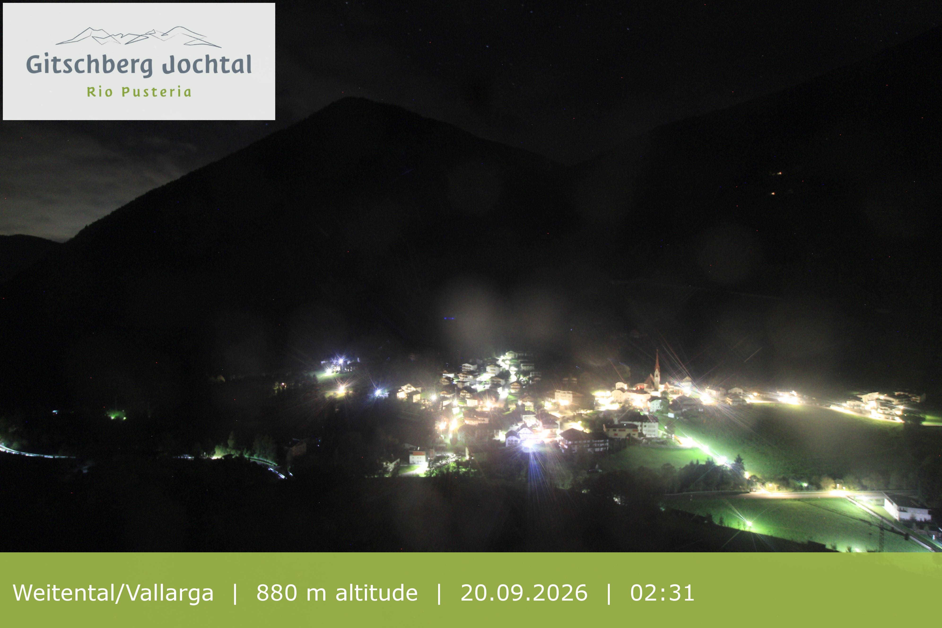 Archiv Foto Webcam Blick auf Weitental vom Gitschberg