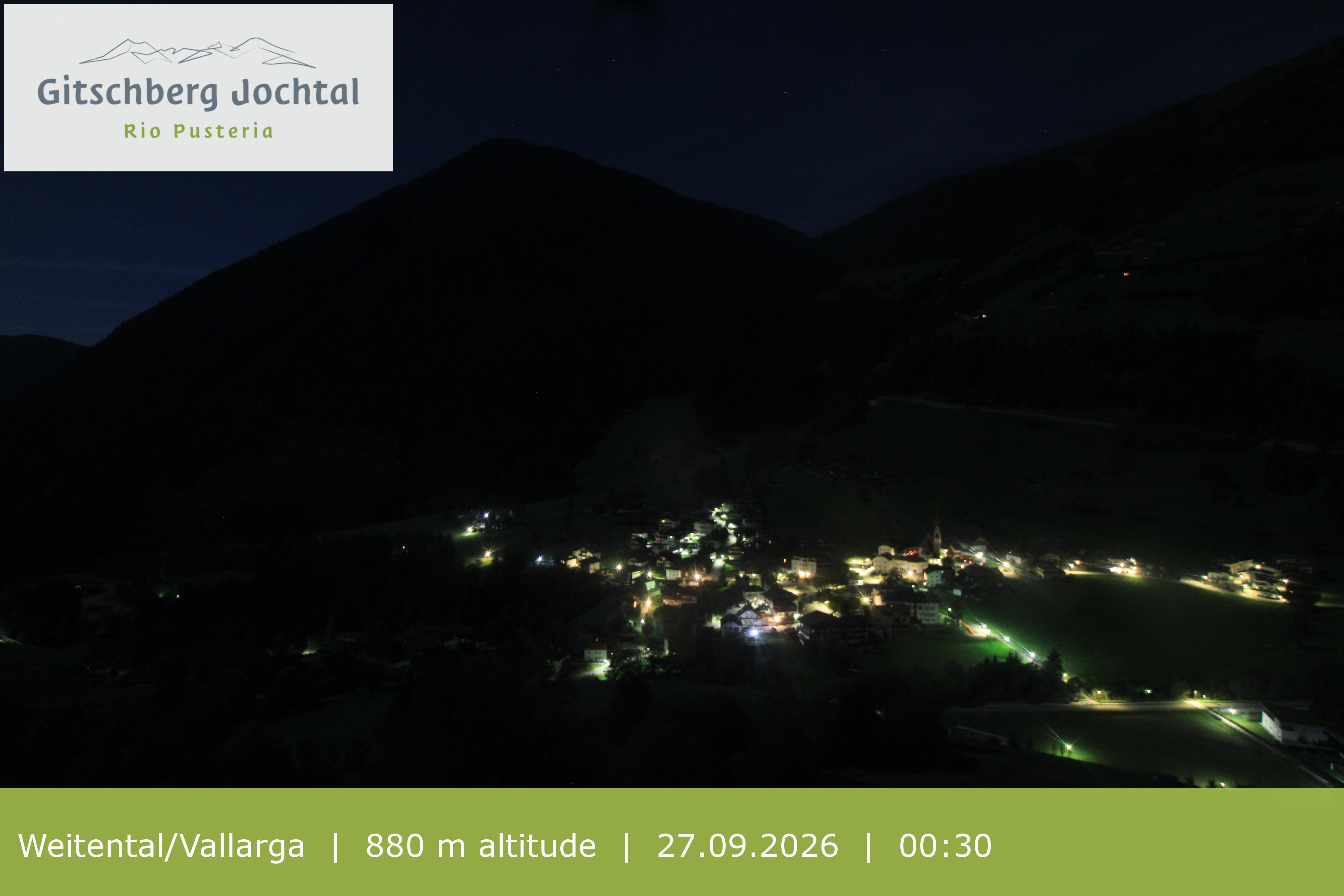 Archiv Foto Webcam Blick auf Weitental vom Gitschberg