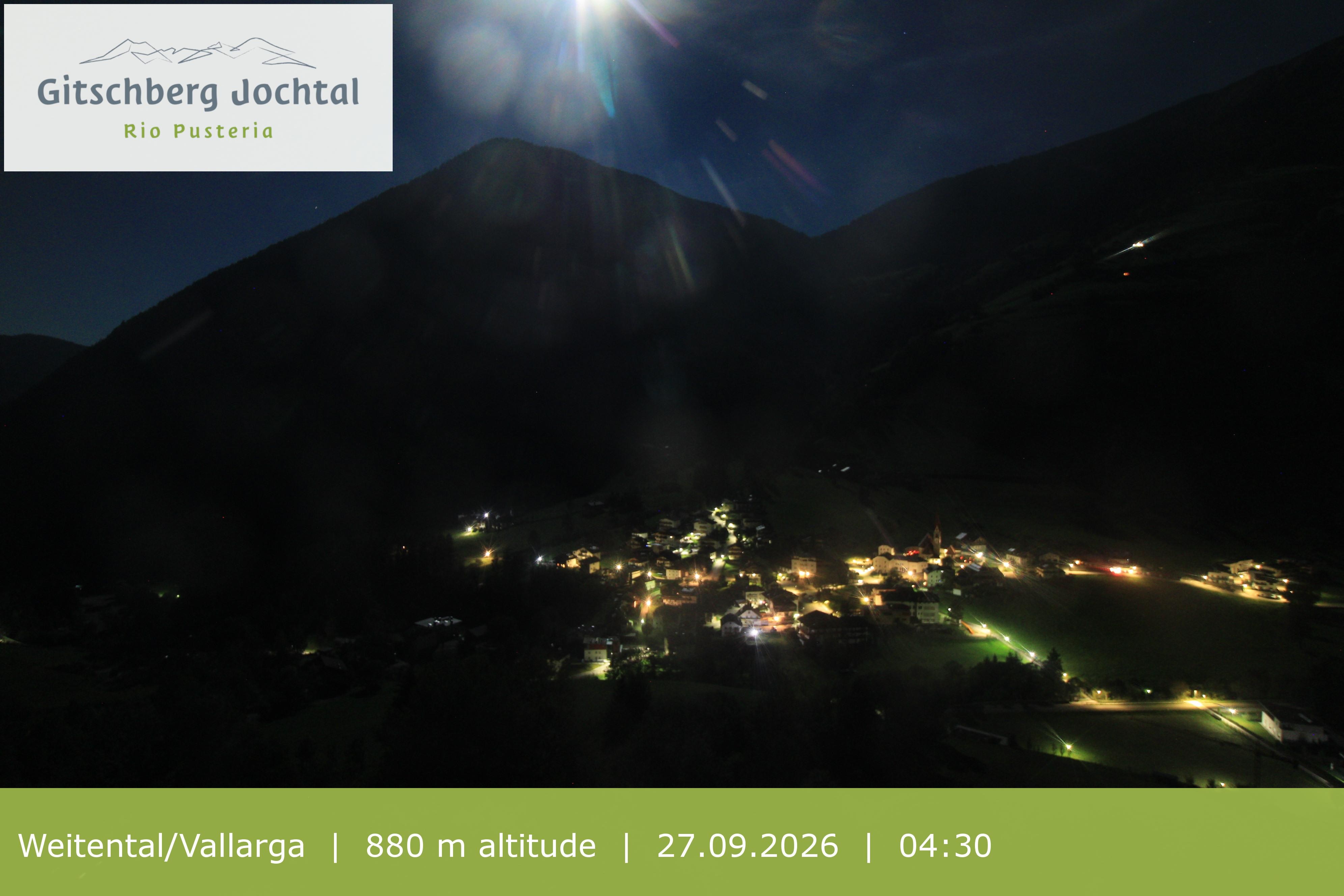Archiv Foto Webcam Blick auf Weitental vom Gitschberg