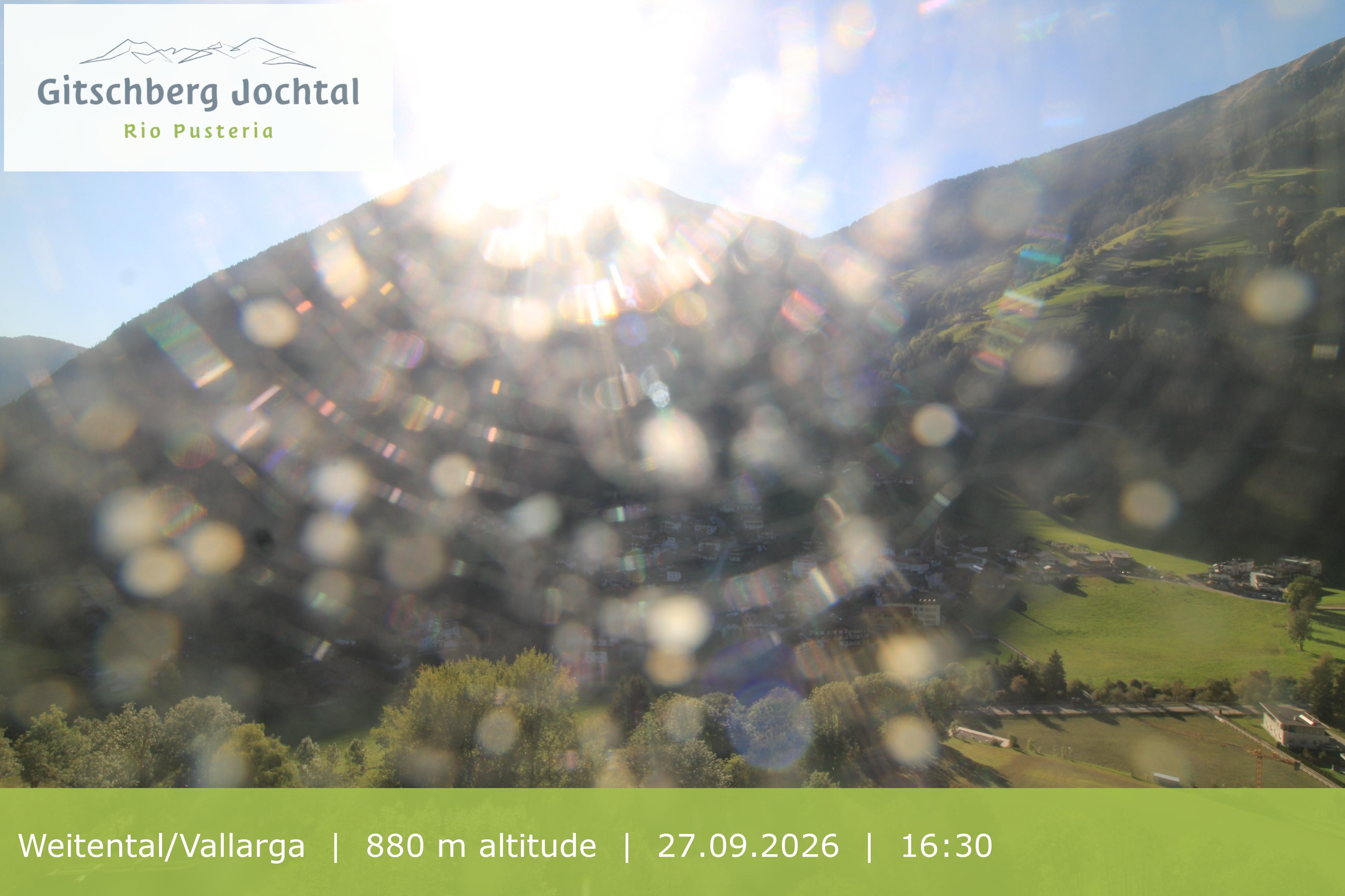 Archiv Foto Webcam Blick auf Weitental vom Gitschberg