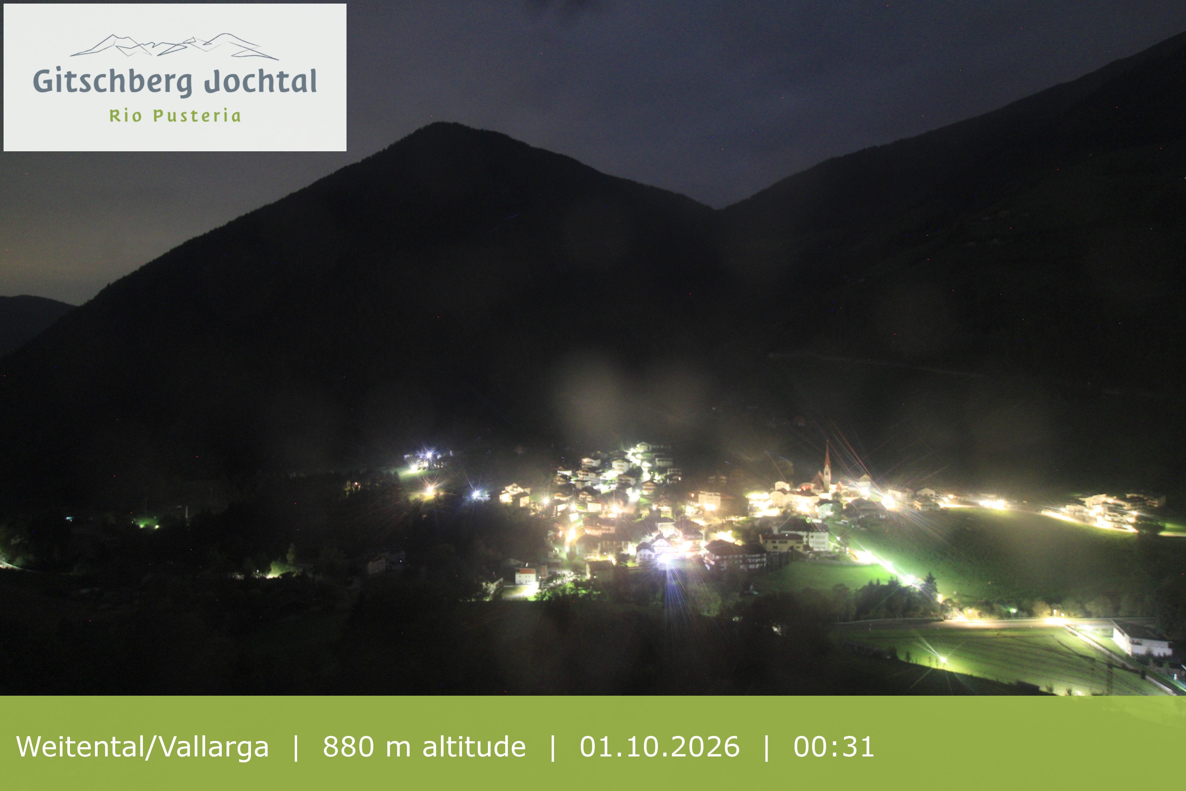 Archiv Foto Webcam Blick auf Weitental vom Gitschberg
