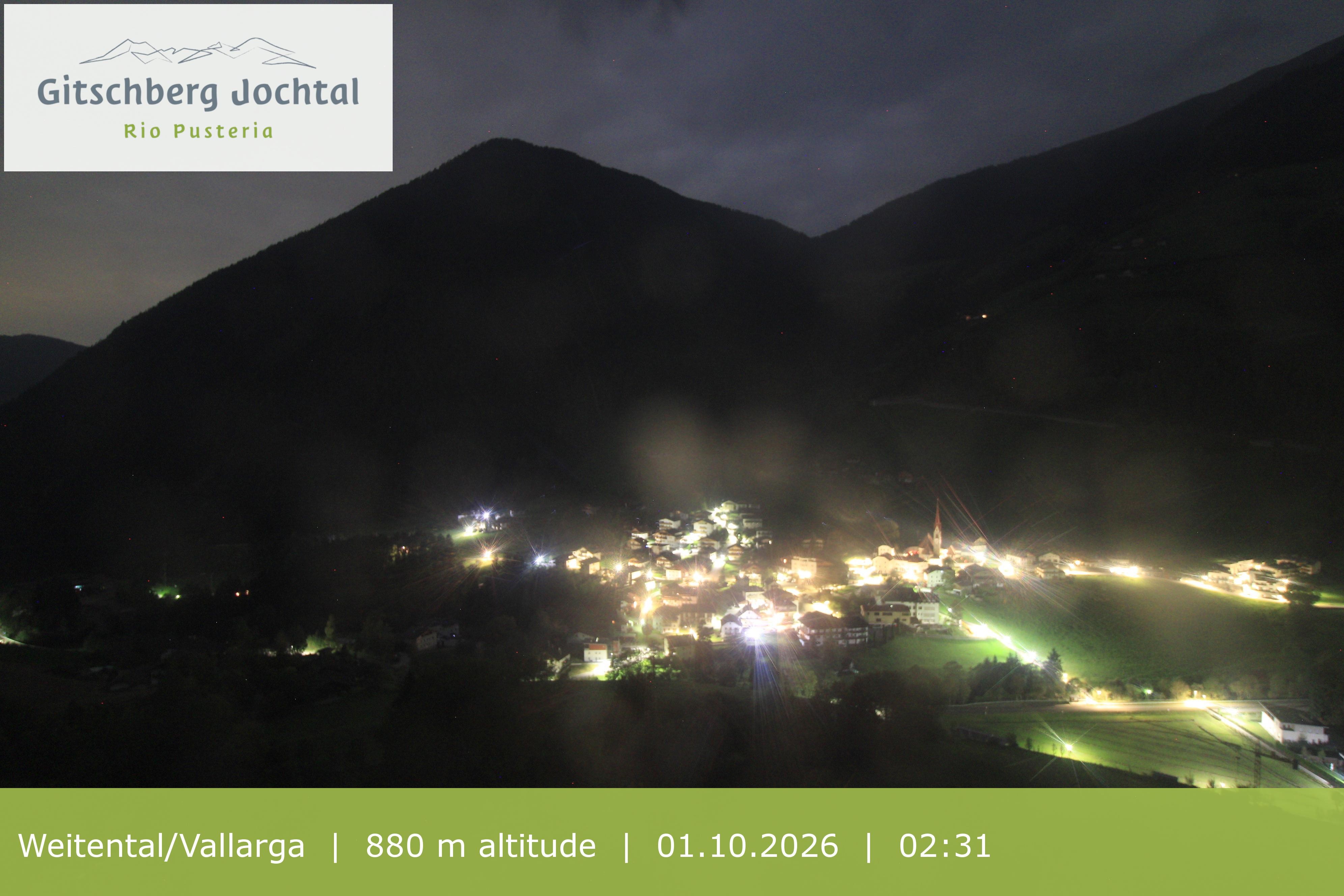 Archiv Foto Webcam Blick auf Weitental vom Gitschberg