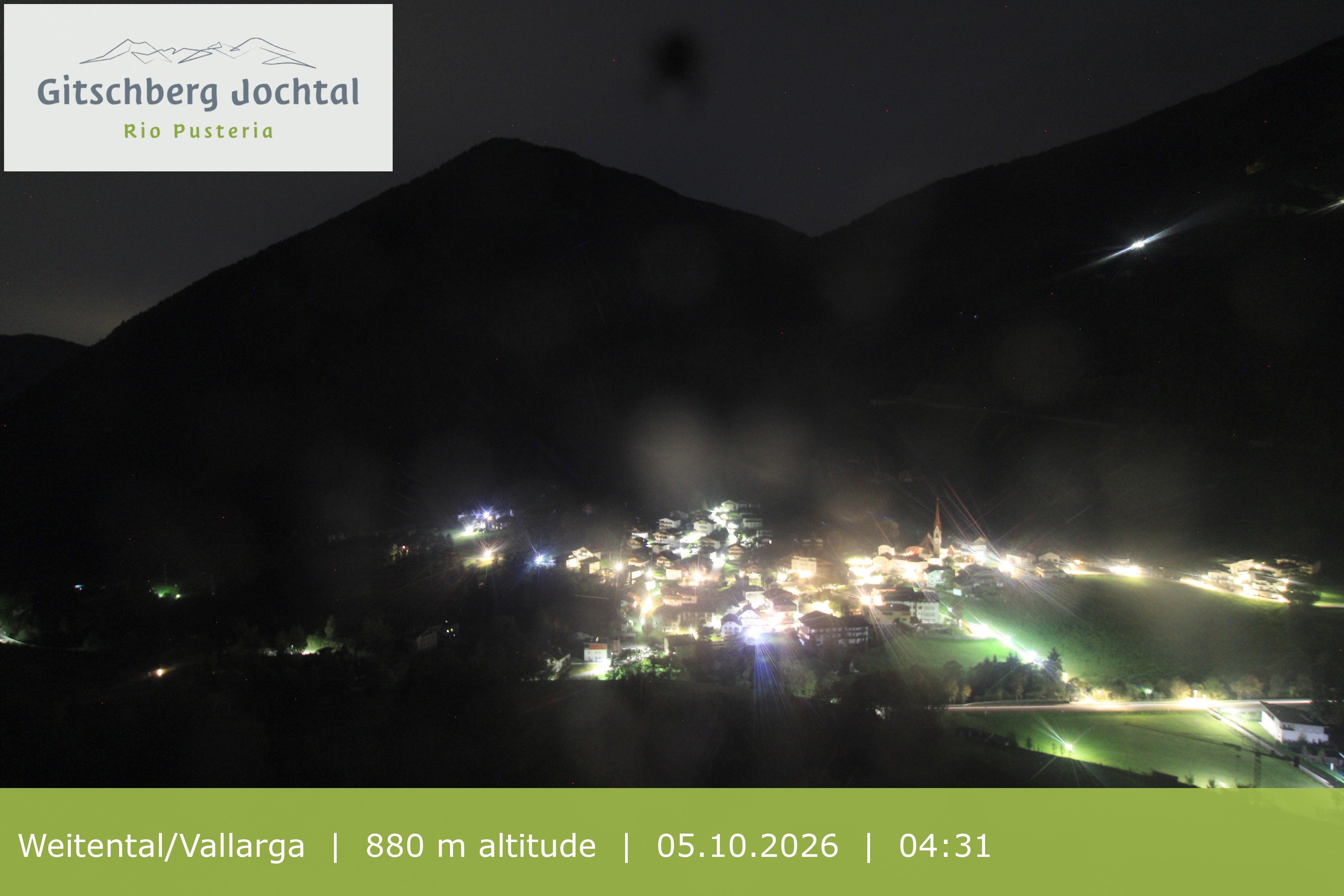 Archiv Foto Webcam Blick auf Weitental vom Gitschberg