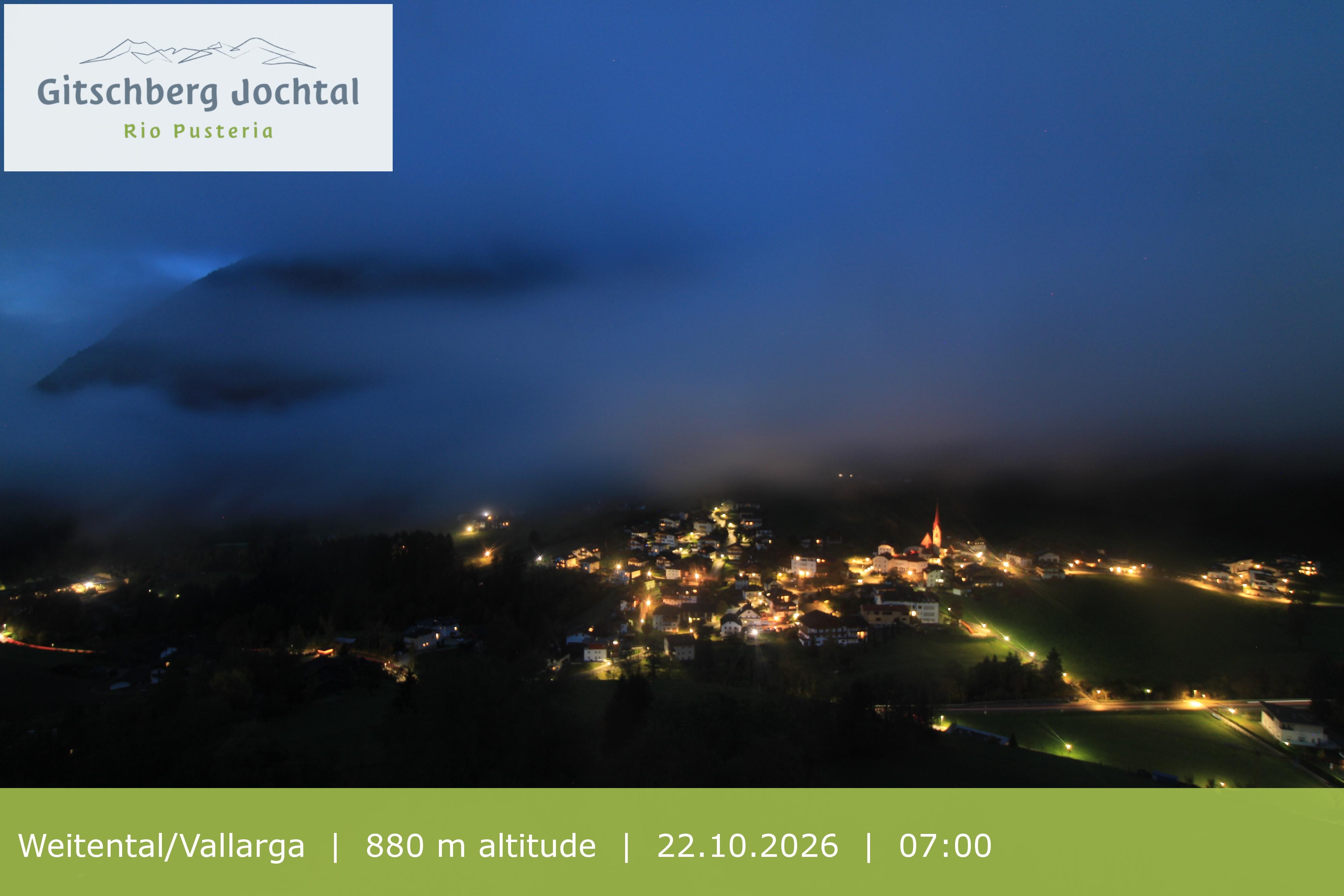 Archiv Foto Webcam Blick auf Weitental vom Gitschberg