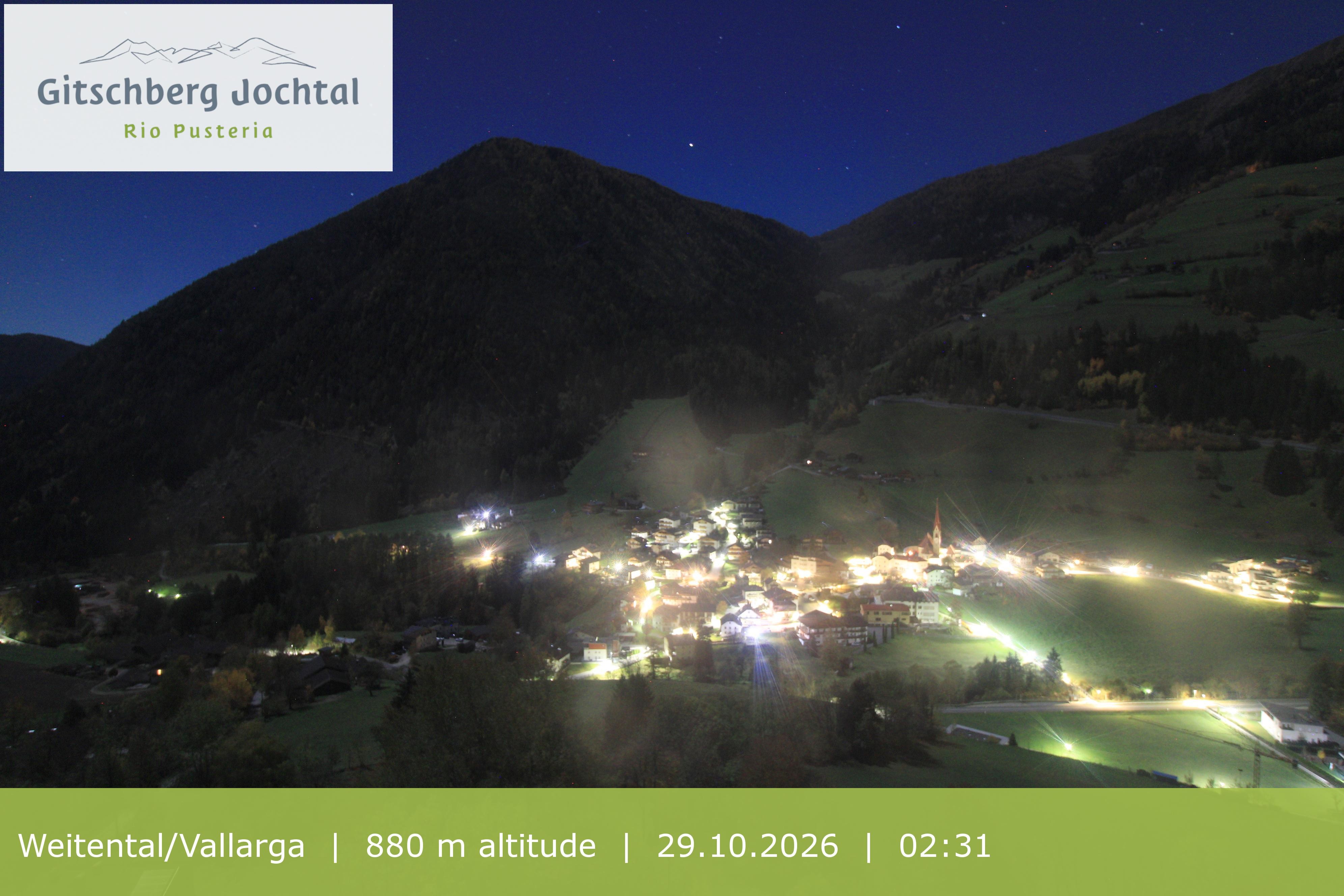 Archiv Foto Webcam Blick auf Weitental vom Gitschberg