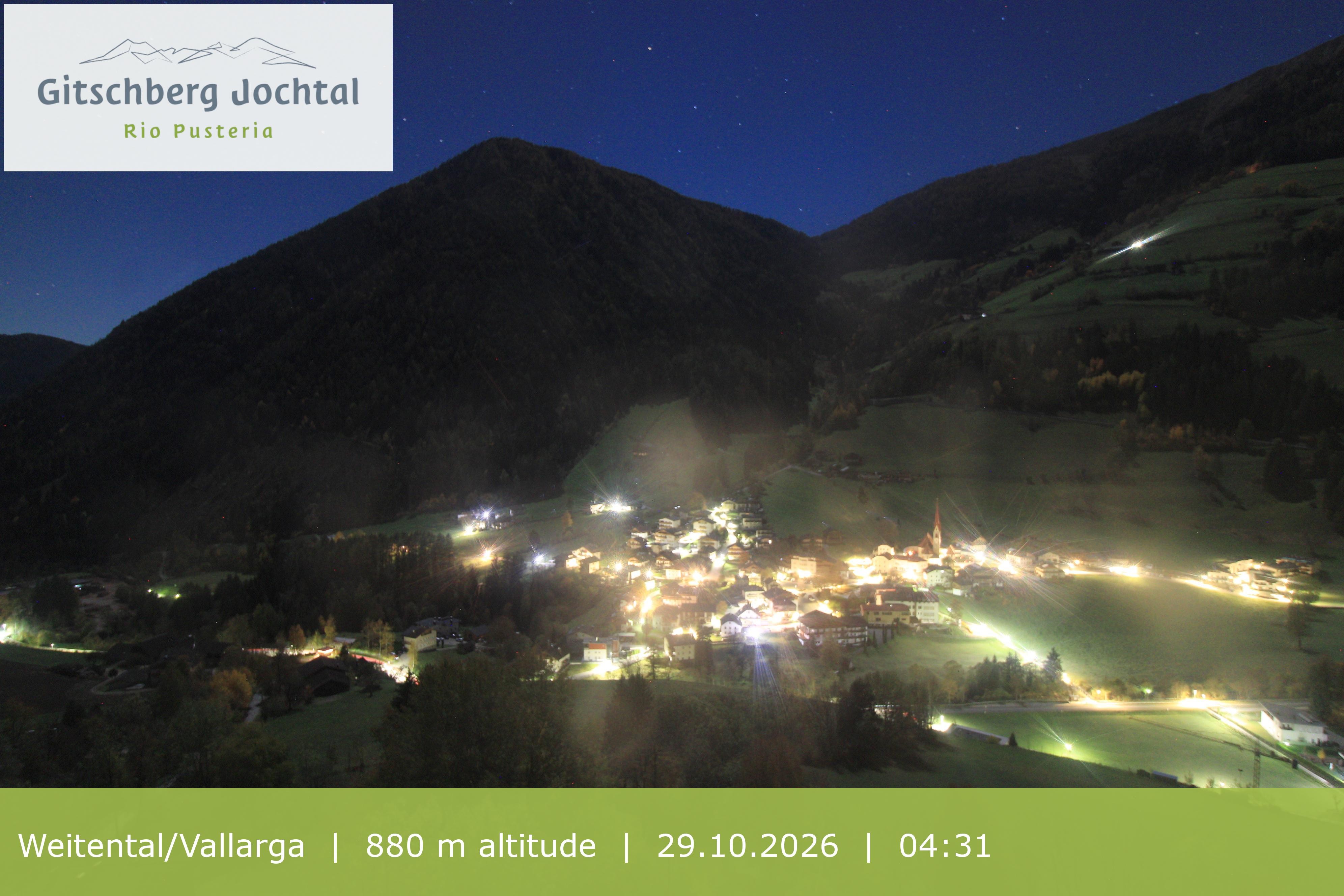 Archiv Foto Webcam Blick auf Weitental vom Gitschberg