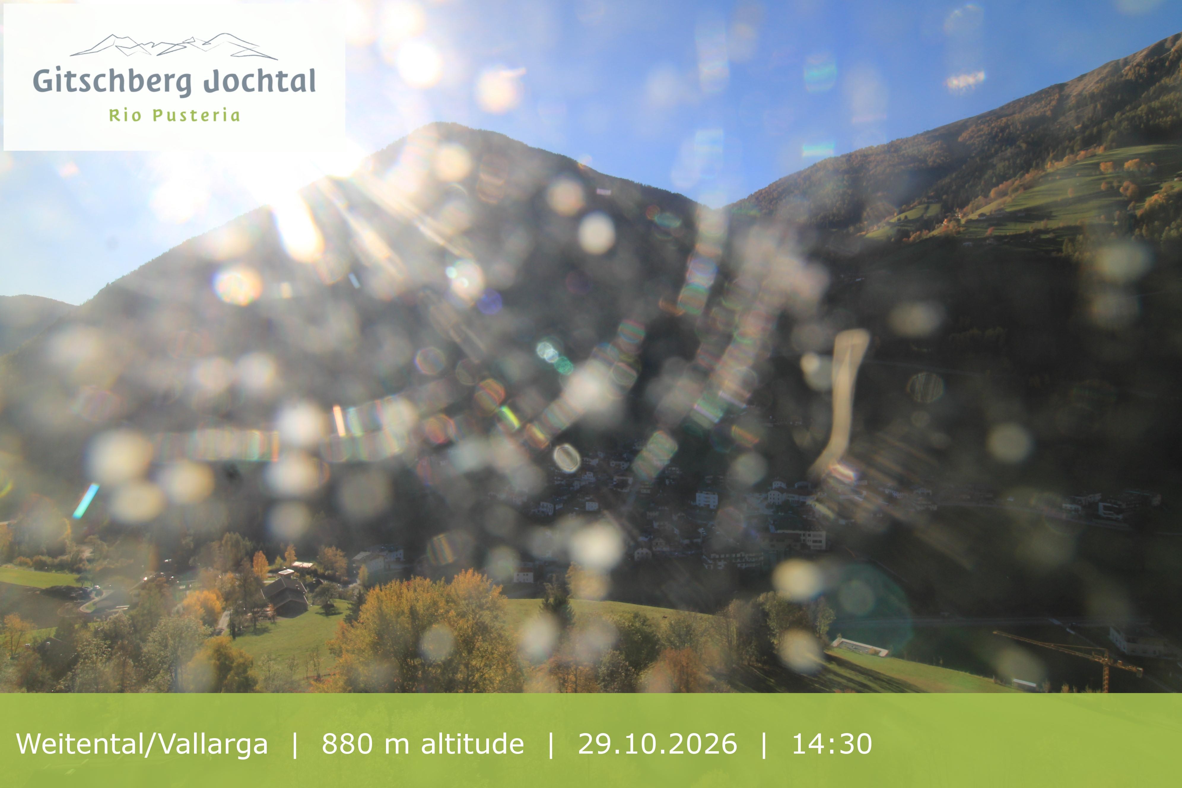 Archiv Foto Webcam Blick auf Weitental vom Gitschberg