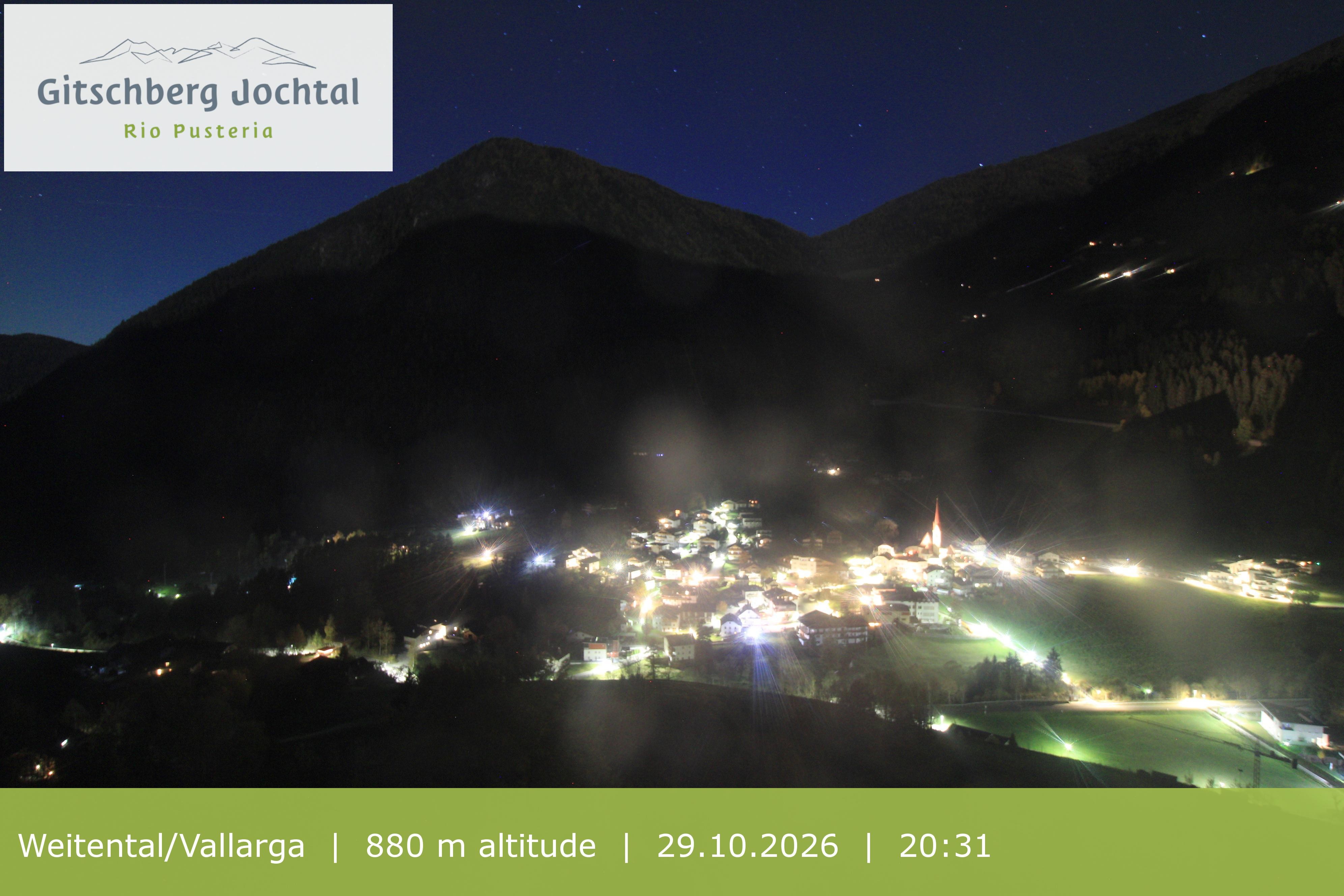 Archiv Foto Webcam Blick auf Weitental vom Gitschberg