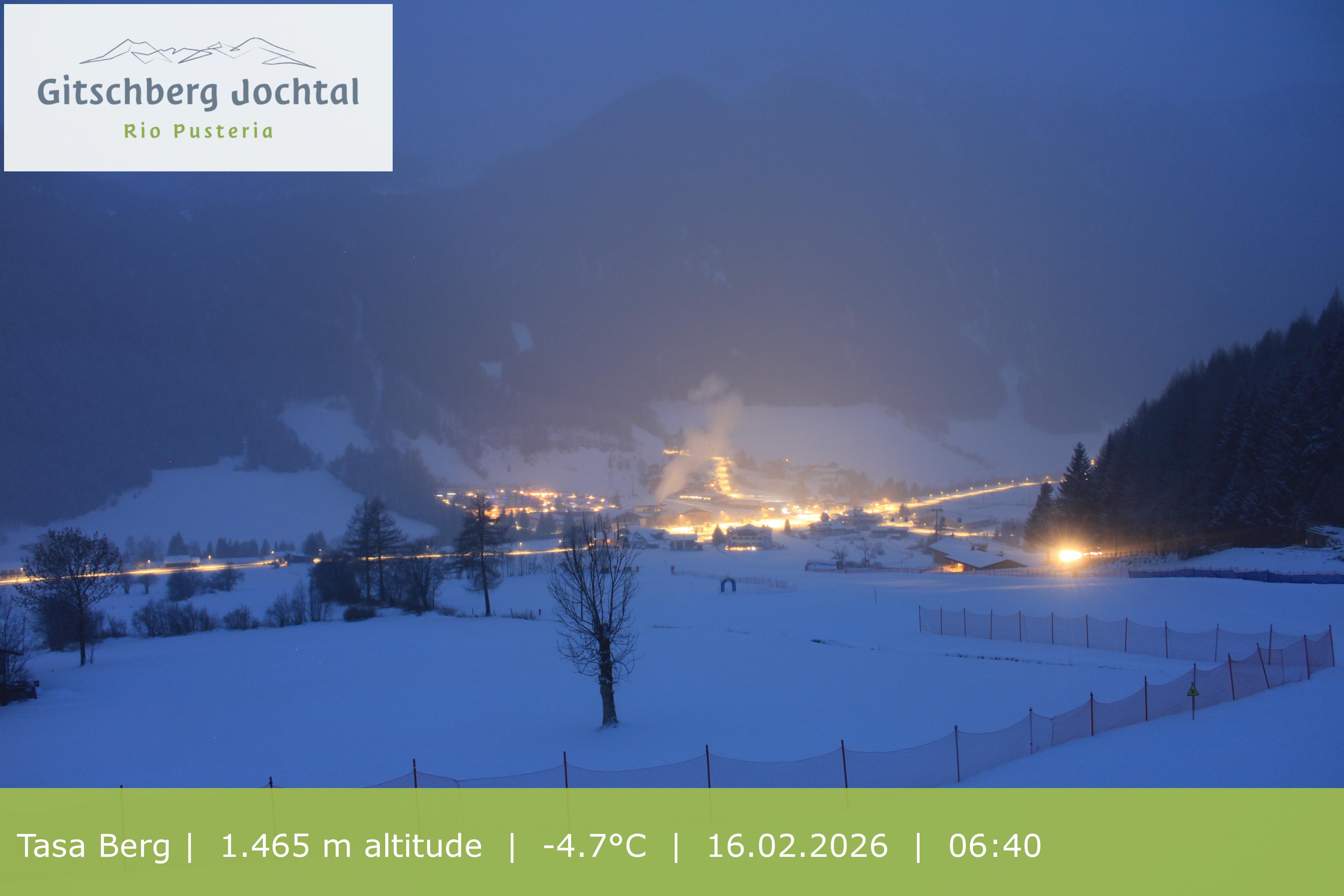 Archived image Webcam: View at Gitschberg Mountain