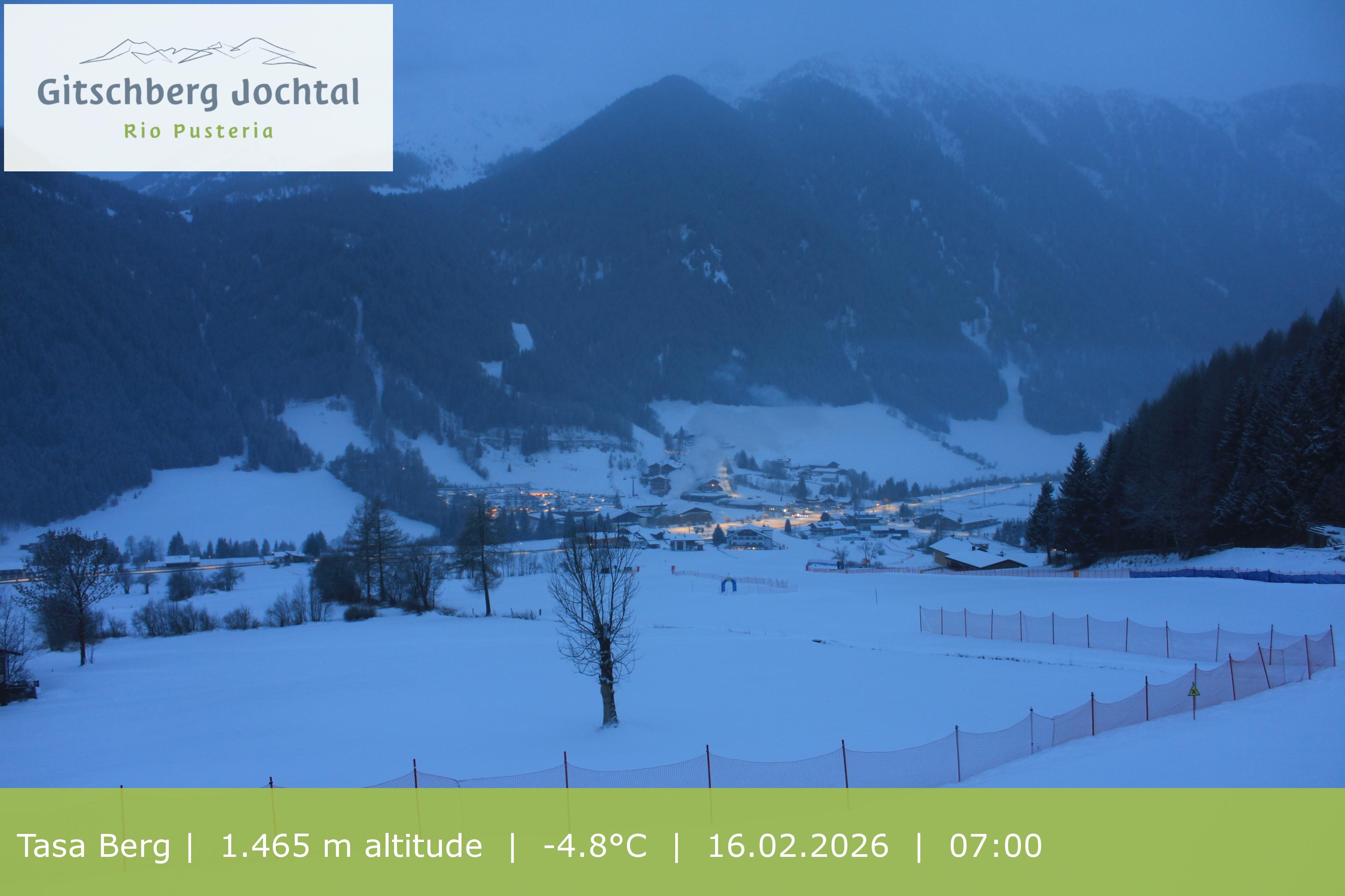 Archived image Webcam: View at Gitschberg Mountain