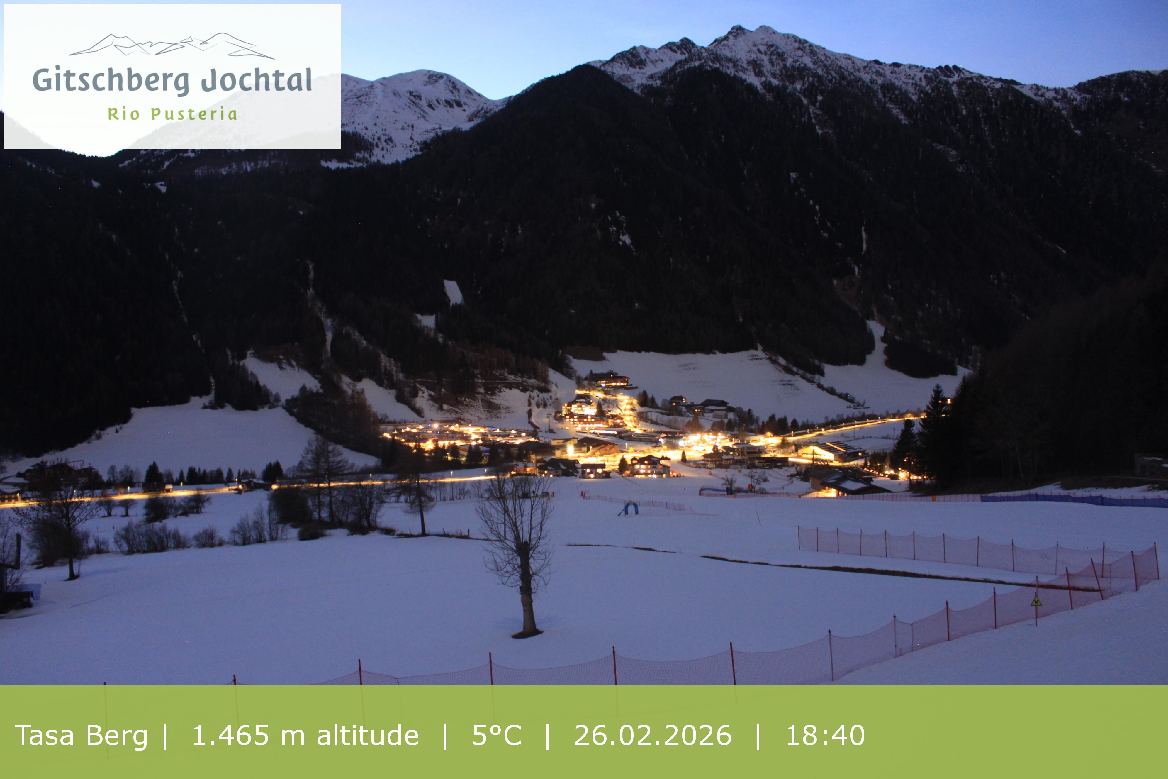 Archived image Webcam: View at Gitschberg Mountain