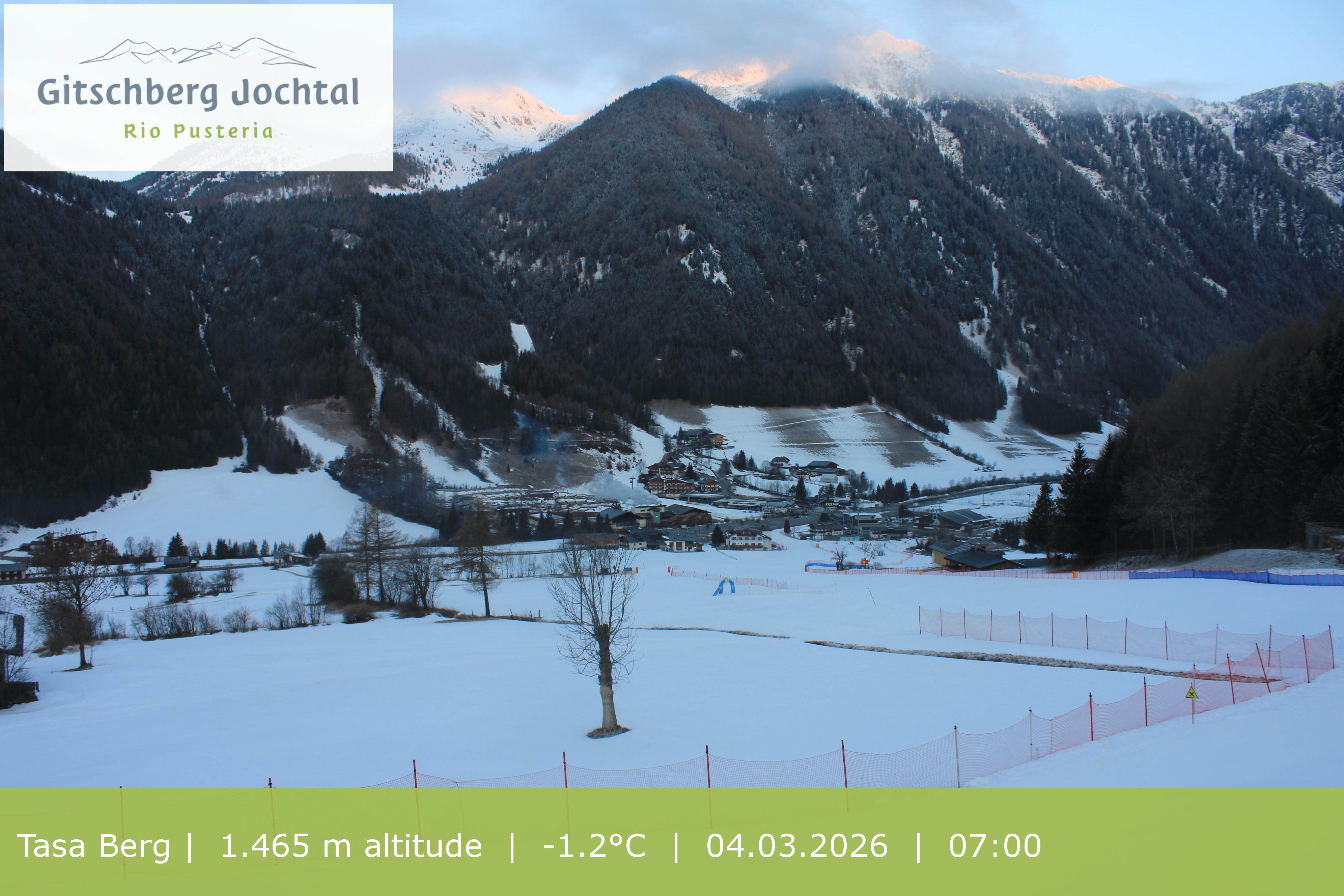 Archived image Webcam: View at Gitschberg Mountain