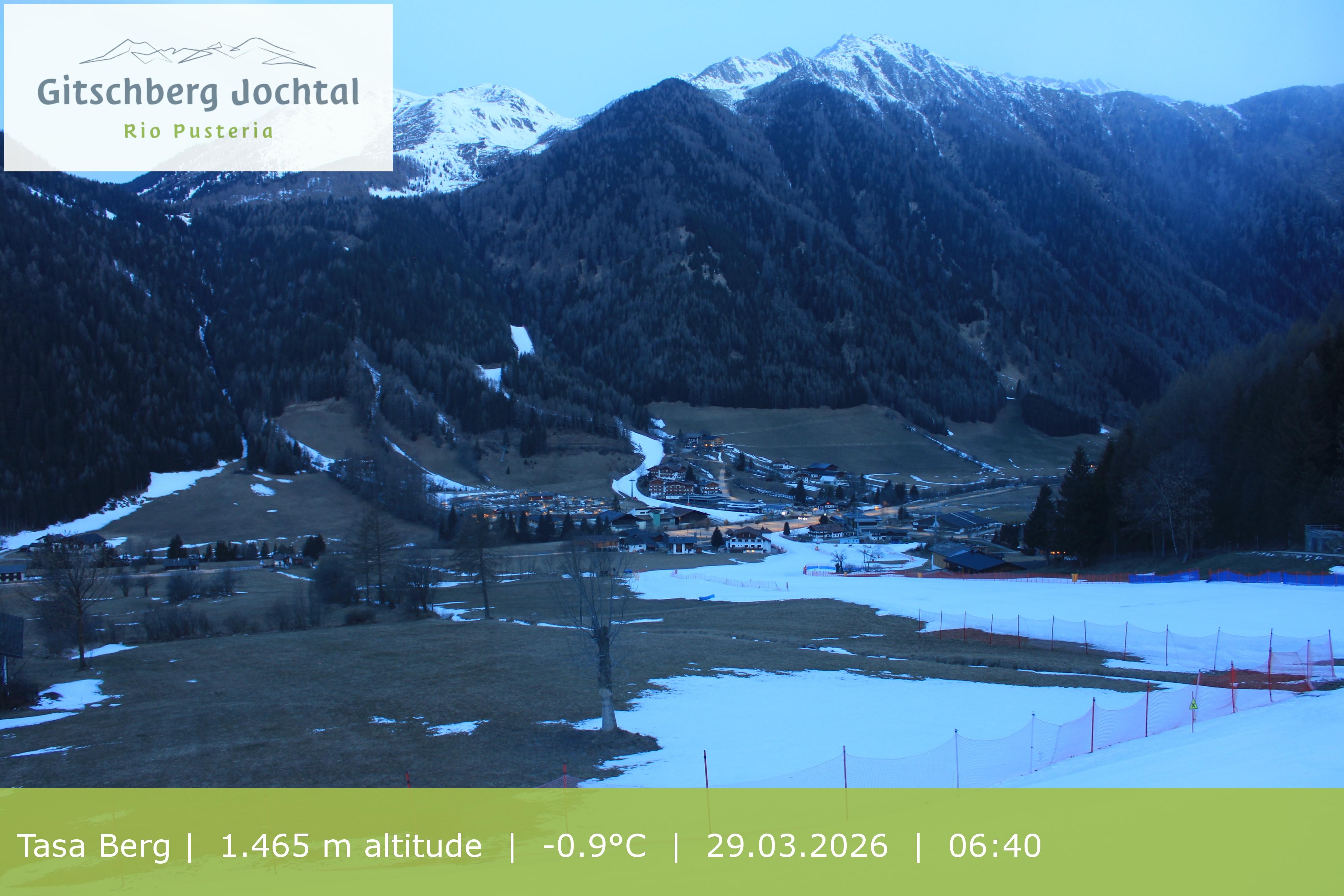 Archived image Webcam: View at Gitschberg Mountain