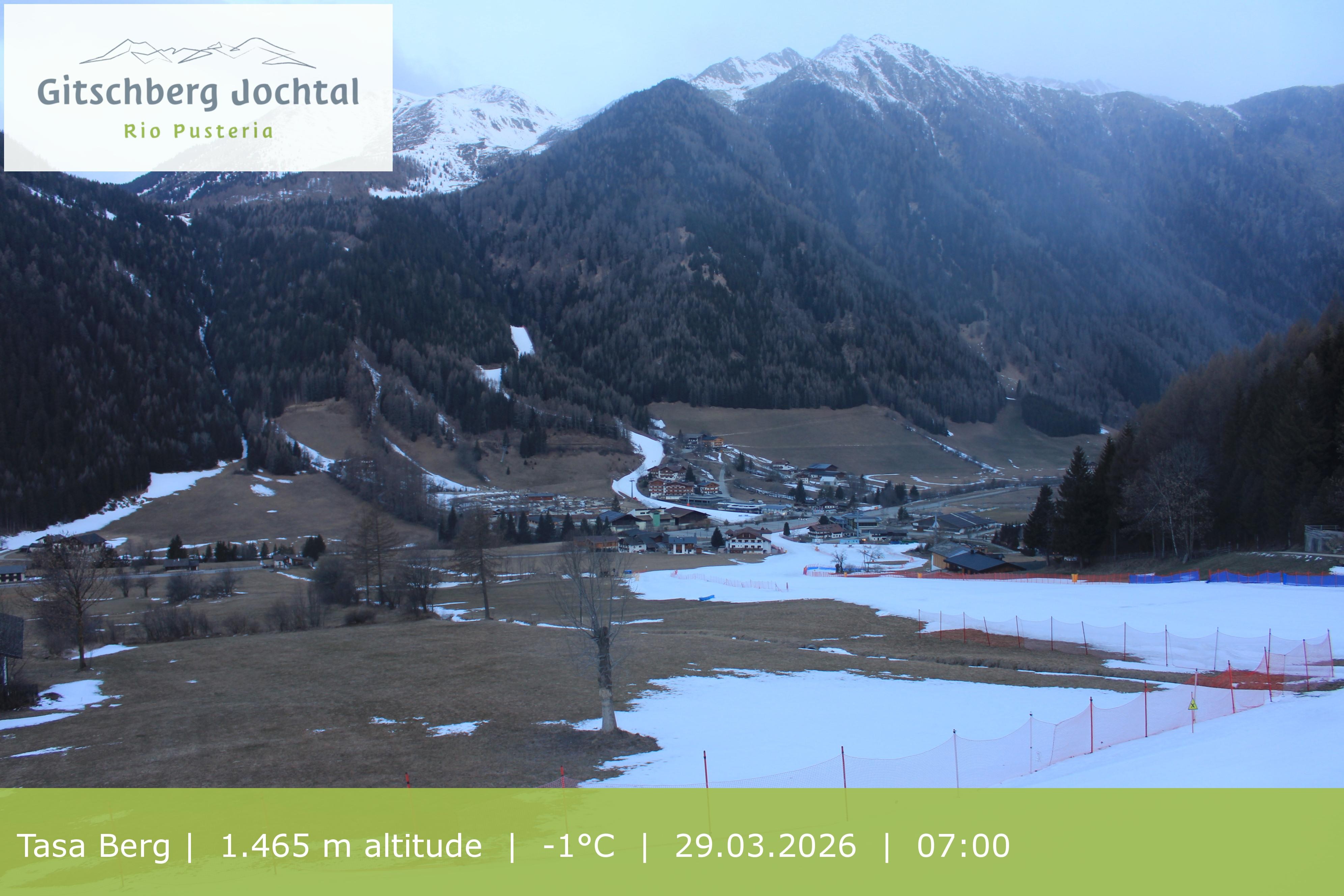 Archived image Webcam: View at Gitschberg Mountain