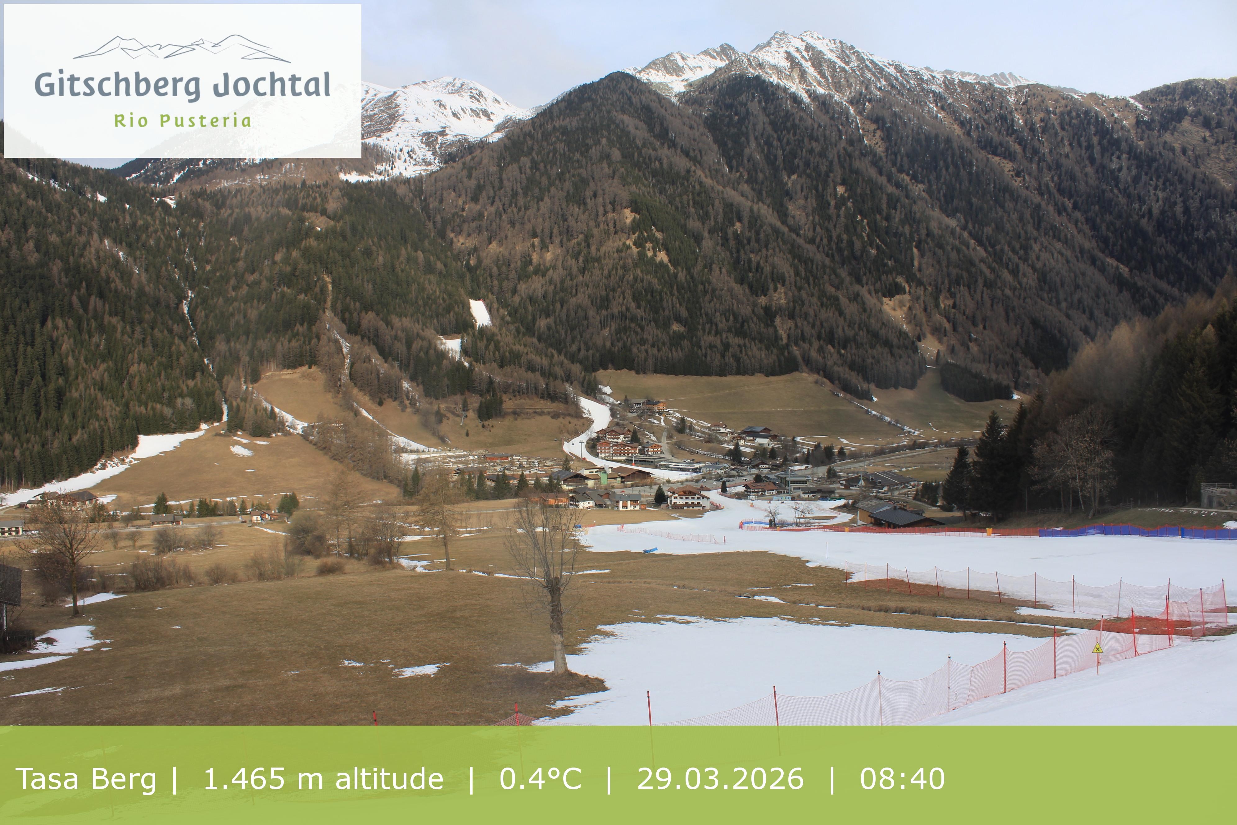 Archived image Webcam: View at Gitschberg Mountain