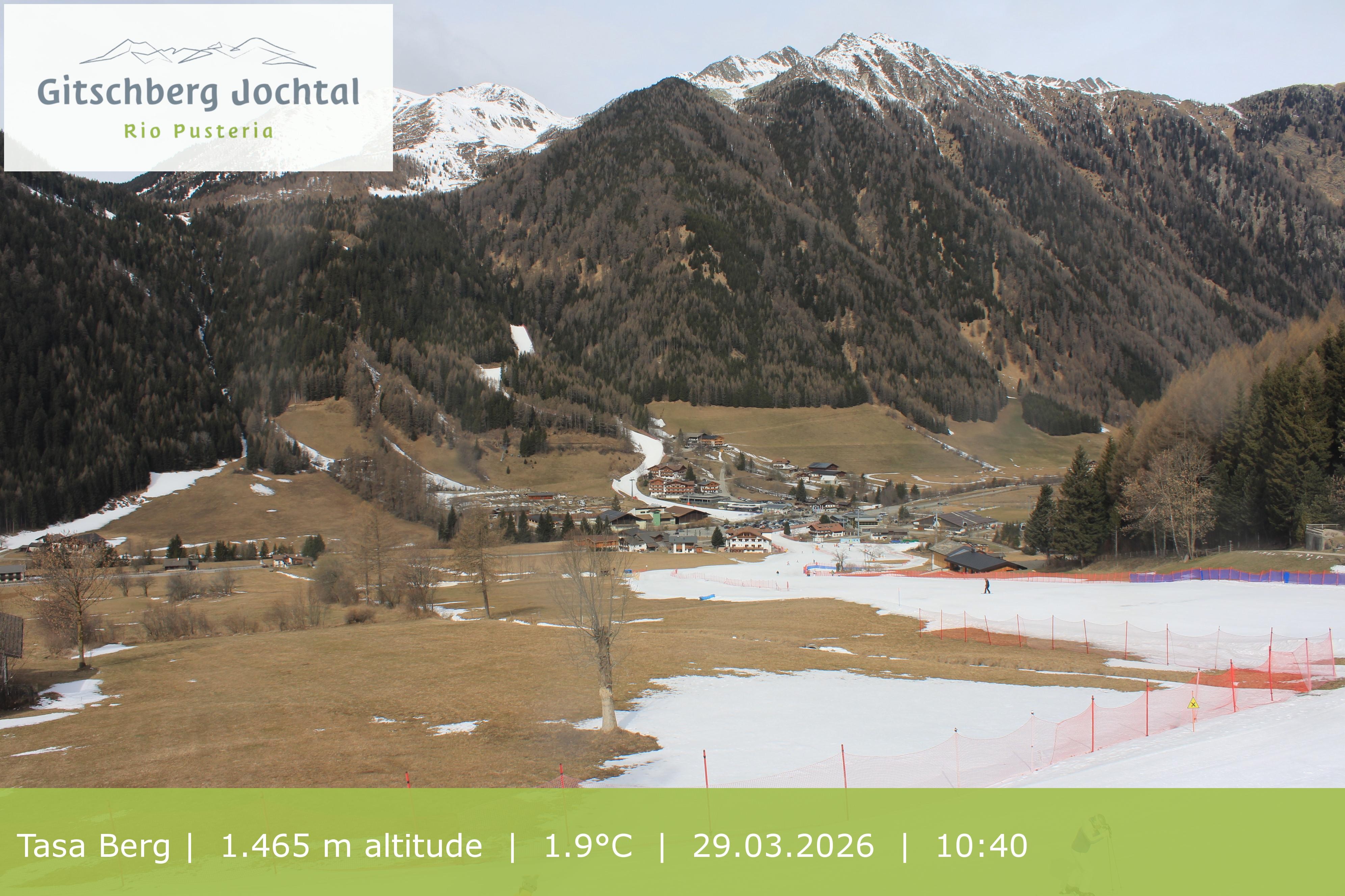 Archived image Webcam: View at Gitschberg Mountain