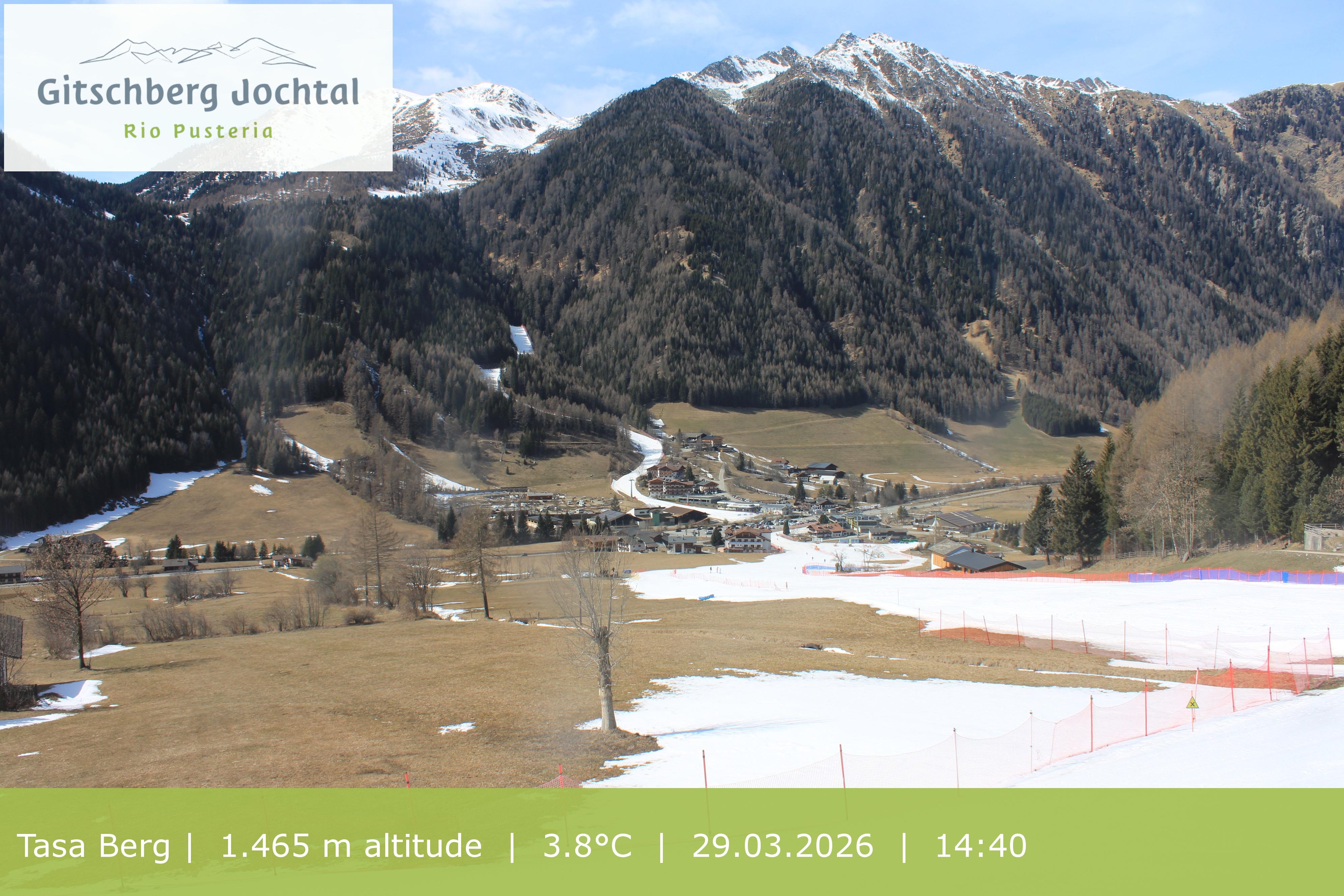 Archived image Webcam: View at Gitschberg Mountain